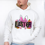 Happy Easter White Bunny Easter Day Unisex Crewneck T-Shirt Sweatshirt Hoodie