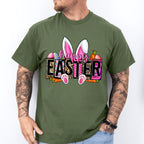 Happy Easter White Bunny Easter Day Unisex Crewneck T-Shirt Sweatshirt Hoodie