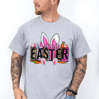 Happy Easter White Bunny Easter Day Unisex Crewneck T-Shirt Sweatshirt Hoodie