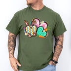 Easter Bunny Hearts Easter Day Unisex Crewneck T-Shirt Sweatshirt Hoodie