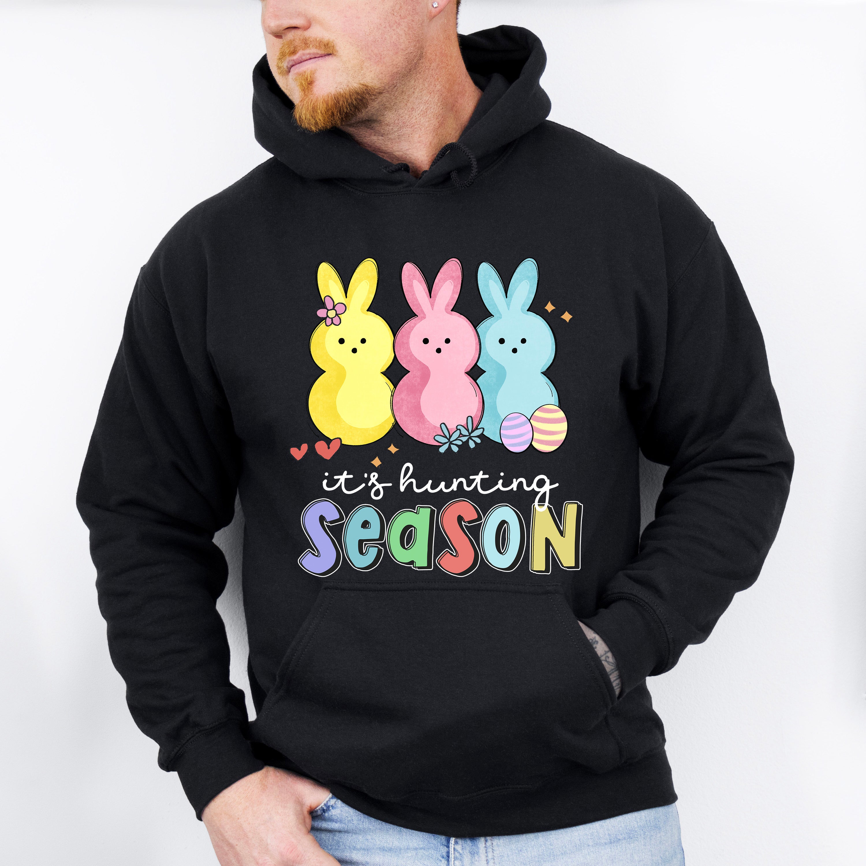 It's Hunting Season Easter Day Unisex Crewneck T-Shirt Sweatshirt Hoodie