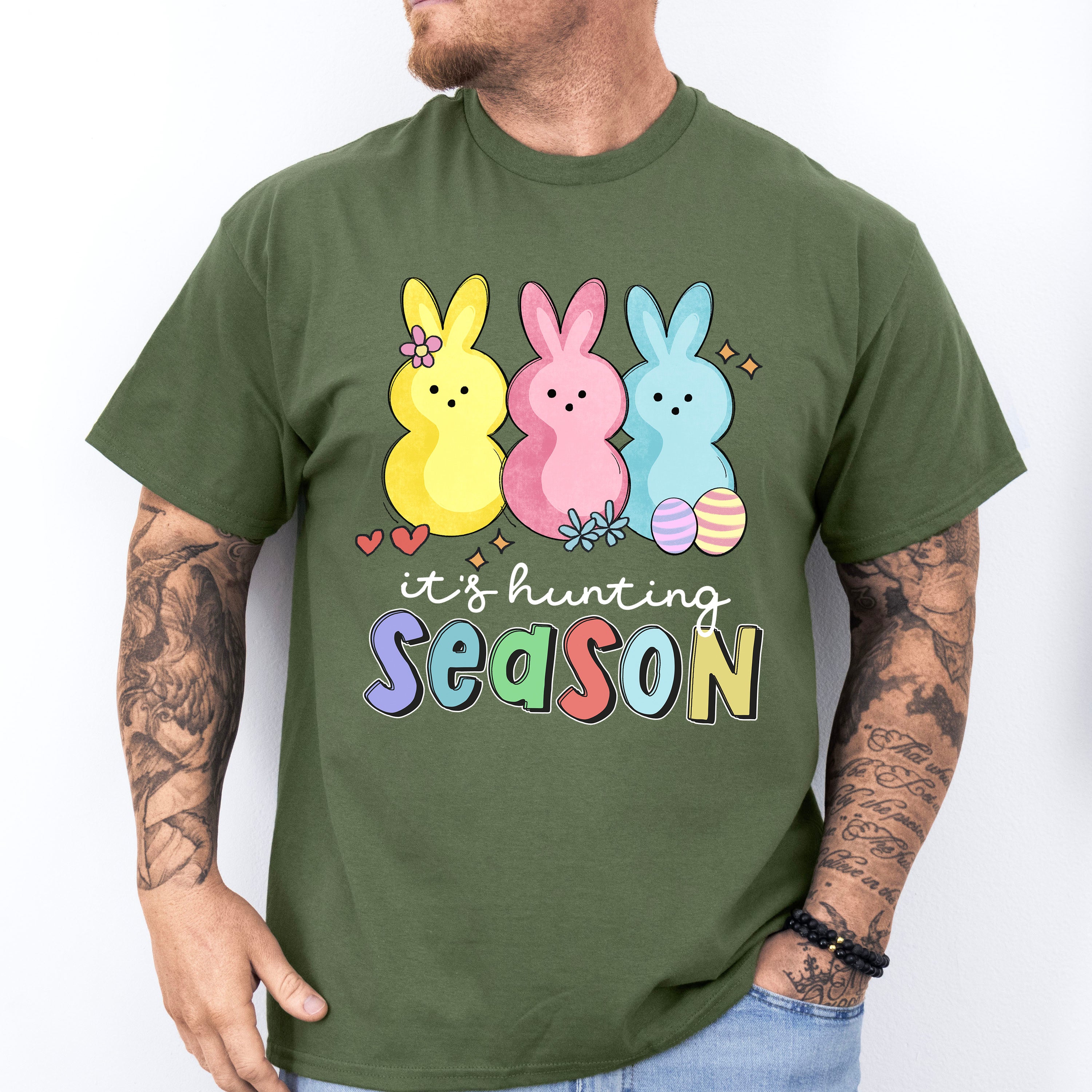 It's Hunting Season Easter Day Unisex Crewneck T-Shirt Sweatshirt Hoodie