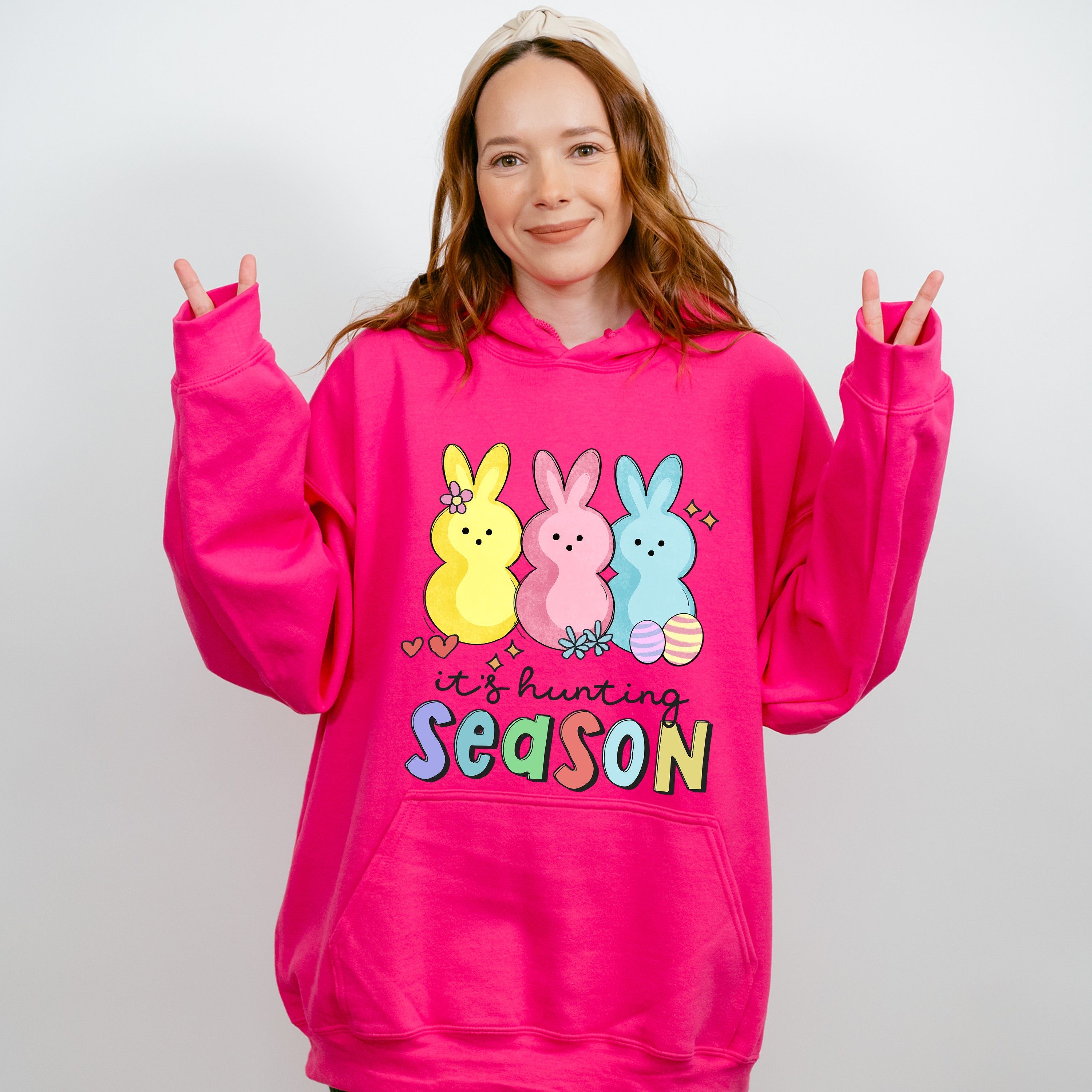 It's Hunting Season Easter Day Unisex Crewneck T-Shirt Sweatshirt Hoodie