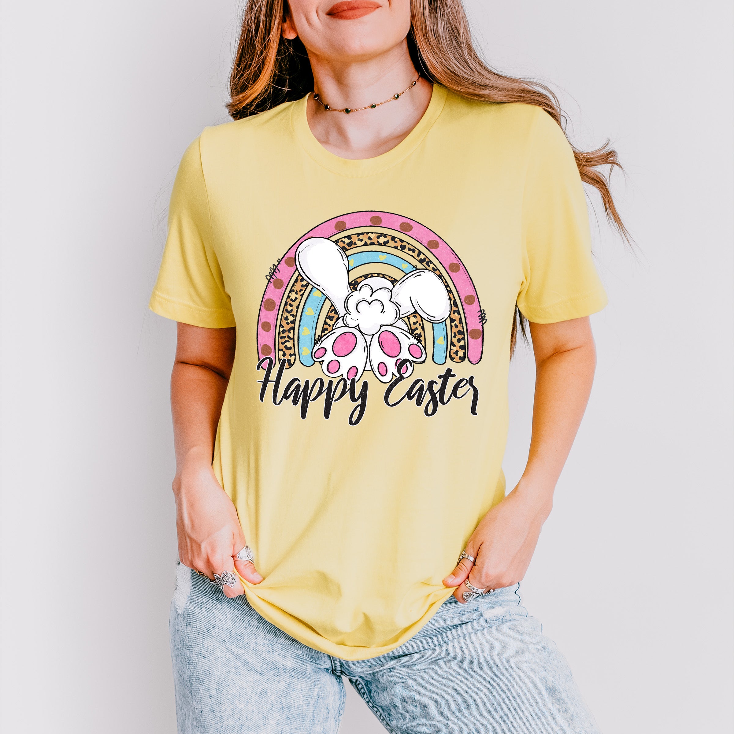 Bunny Happy Easter Easter Day Unisex Crewneck T-Shirt Sweatshirt Hoodie