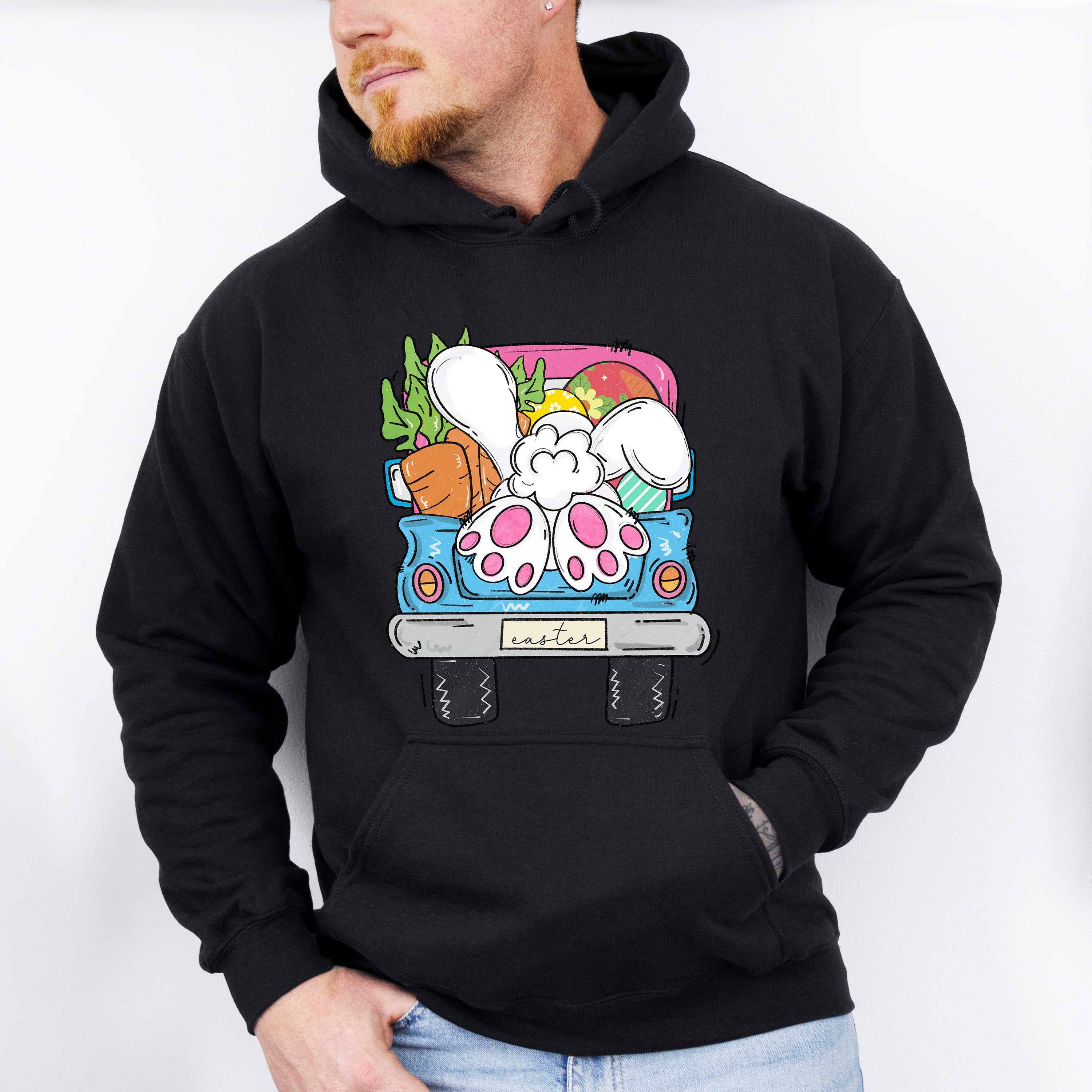 Easter Gnome Truck Easter Day Unisex Crewneck T-Shirt Sweatshirt Hoodie