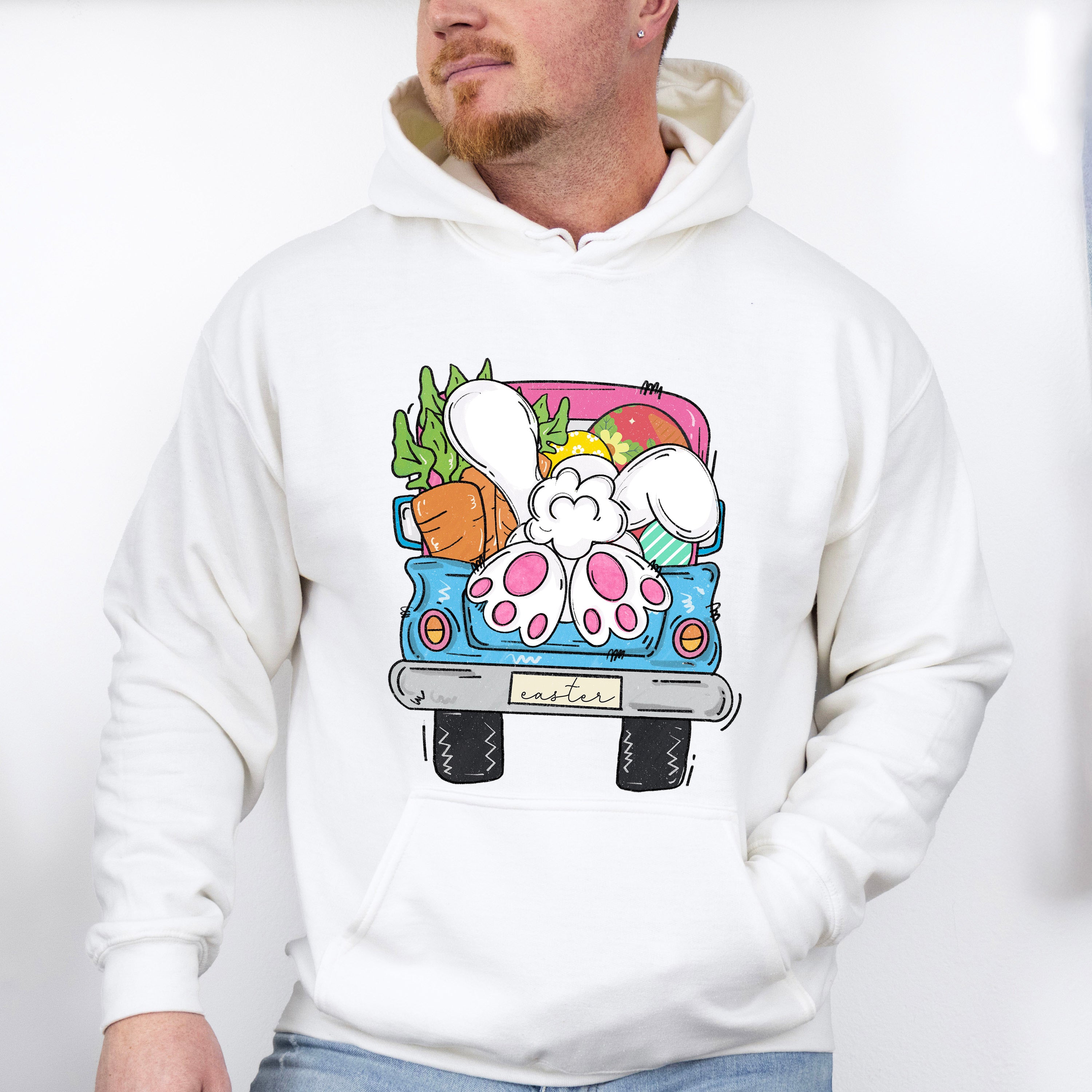 Easter Gnome Truck Easter Day Unisex Crewneck T-Shirt Sweatshirt Hoodie