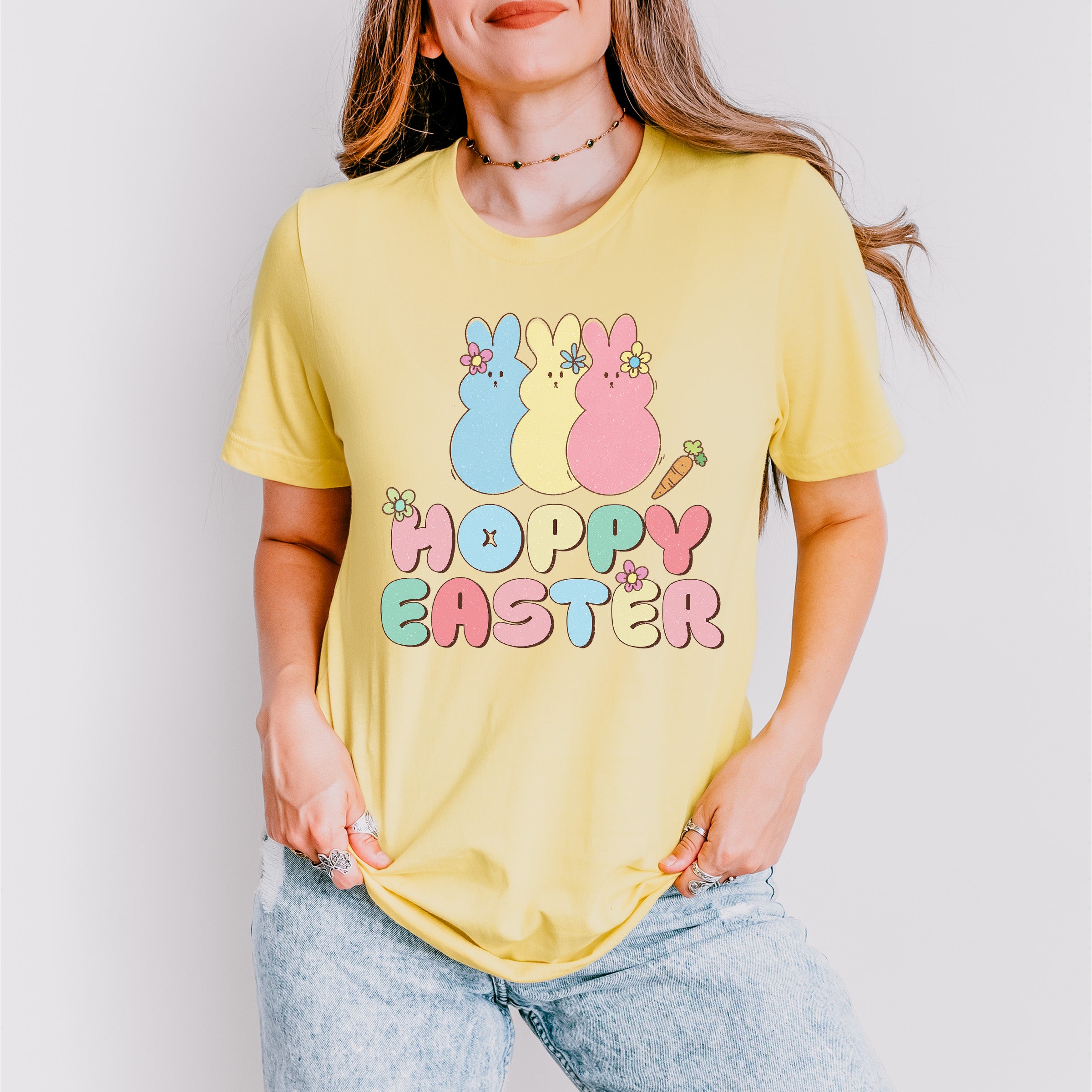 Hoppy Easter Easter Day Unisex Crewneck T-Shirt Sweatshirt Hoodie