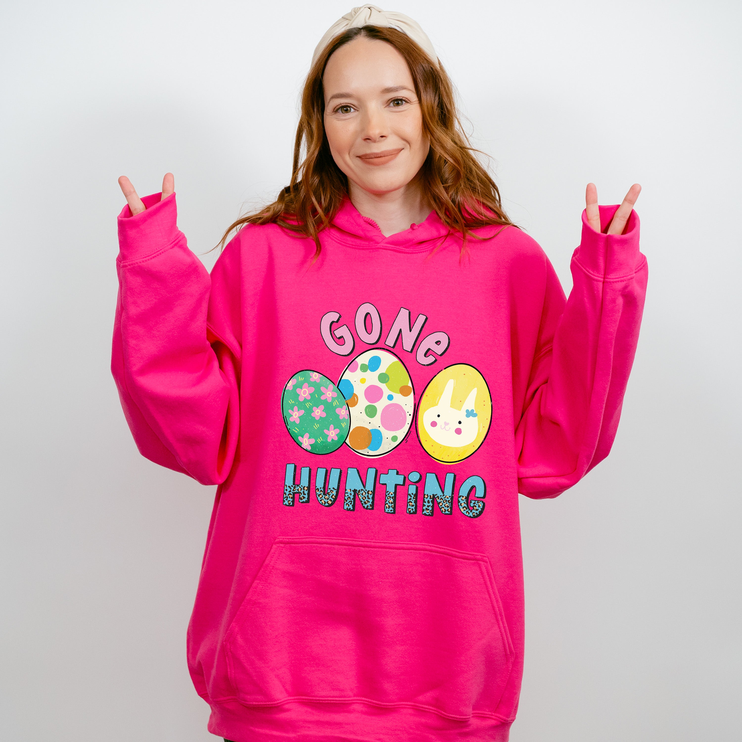 Gone Hunting Easter Day Unisex Crewneck T-Shirt Sweatshirt Hoodie