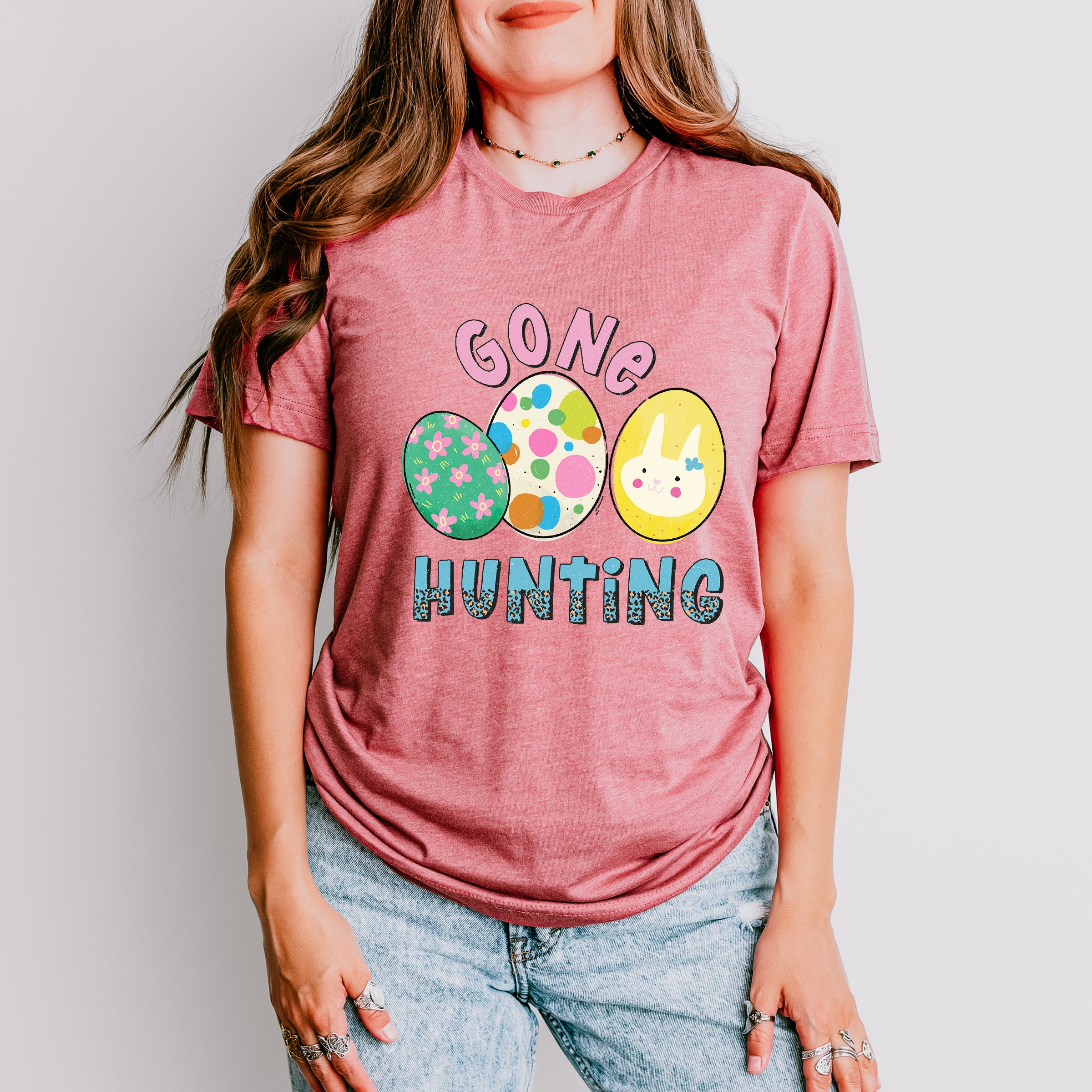 Gone Hunting Easter Day Unisex Crewneck T-Shirt Sweatshirt Hoodie