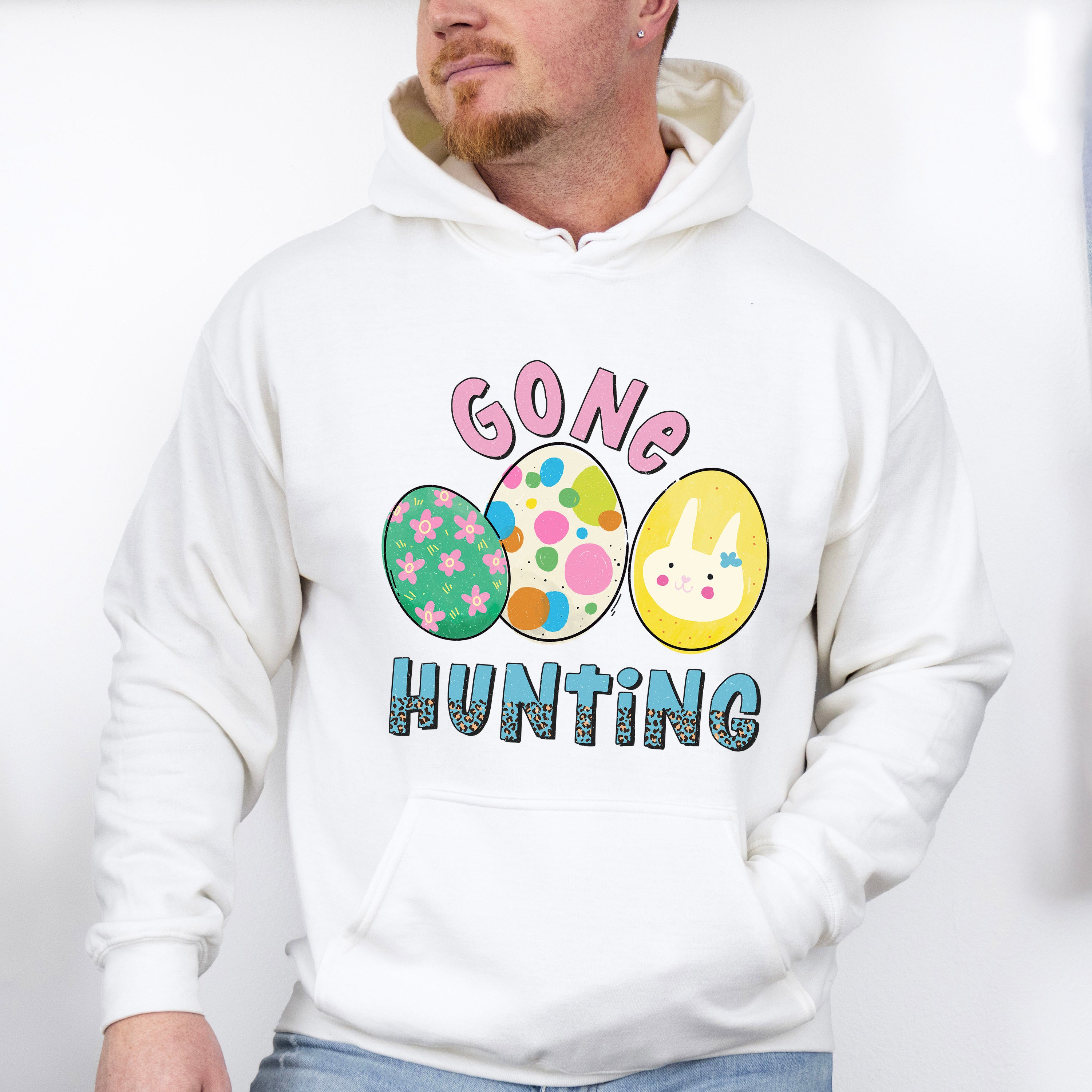 Gone Hunting Easter Day Unisex Crewneck T-Shirt Sweatshirt Hoodie