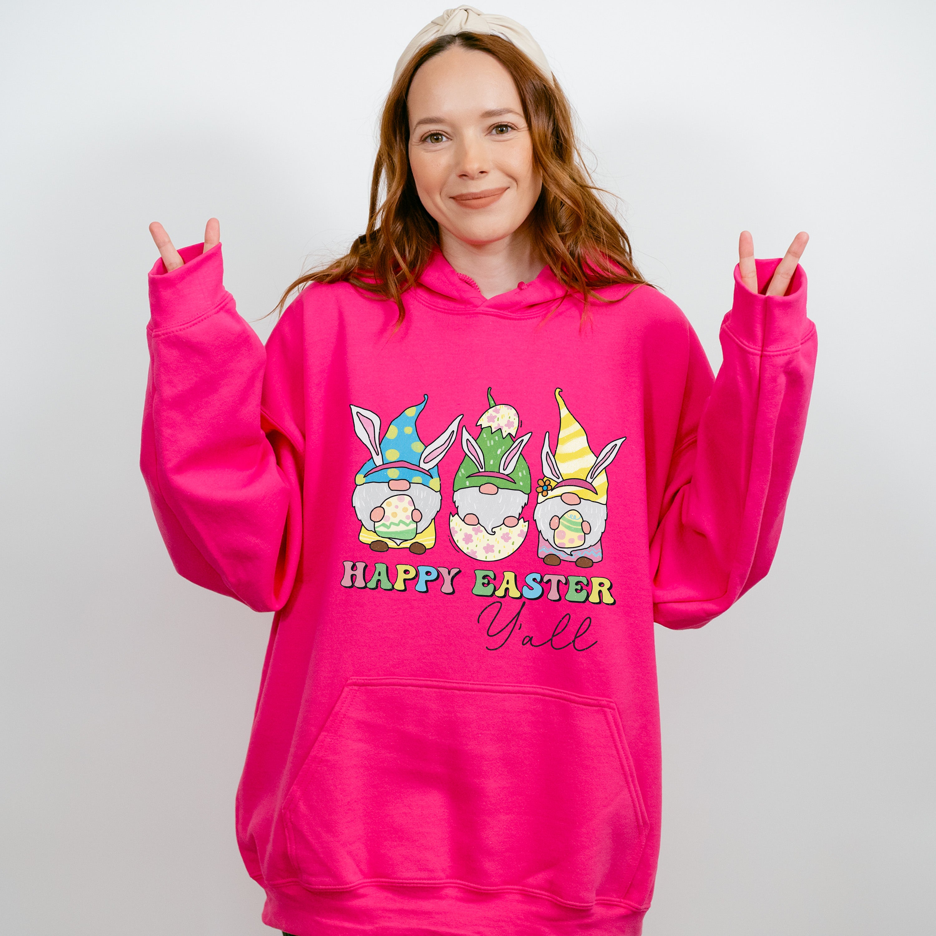 Happy Easter Y'all Easter Day Unisex Crewneck T-Shirt Sweatshirt Hoodie