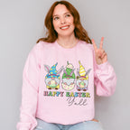 Happy Easter Y'all Easter Day Unisex Crewneck T-Shirt Sweatshirt Hoodie