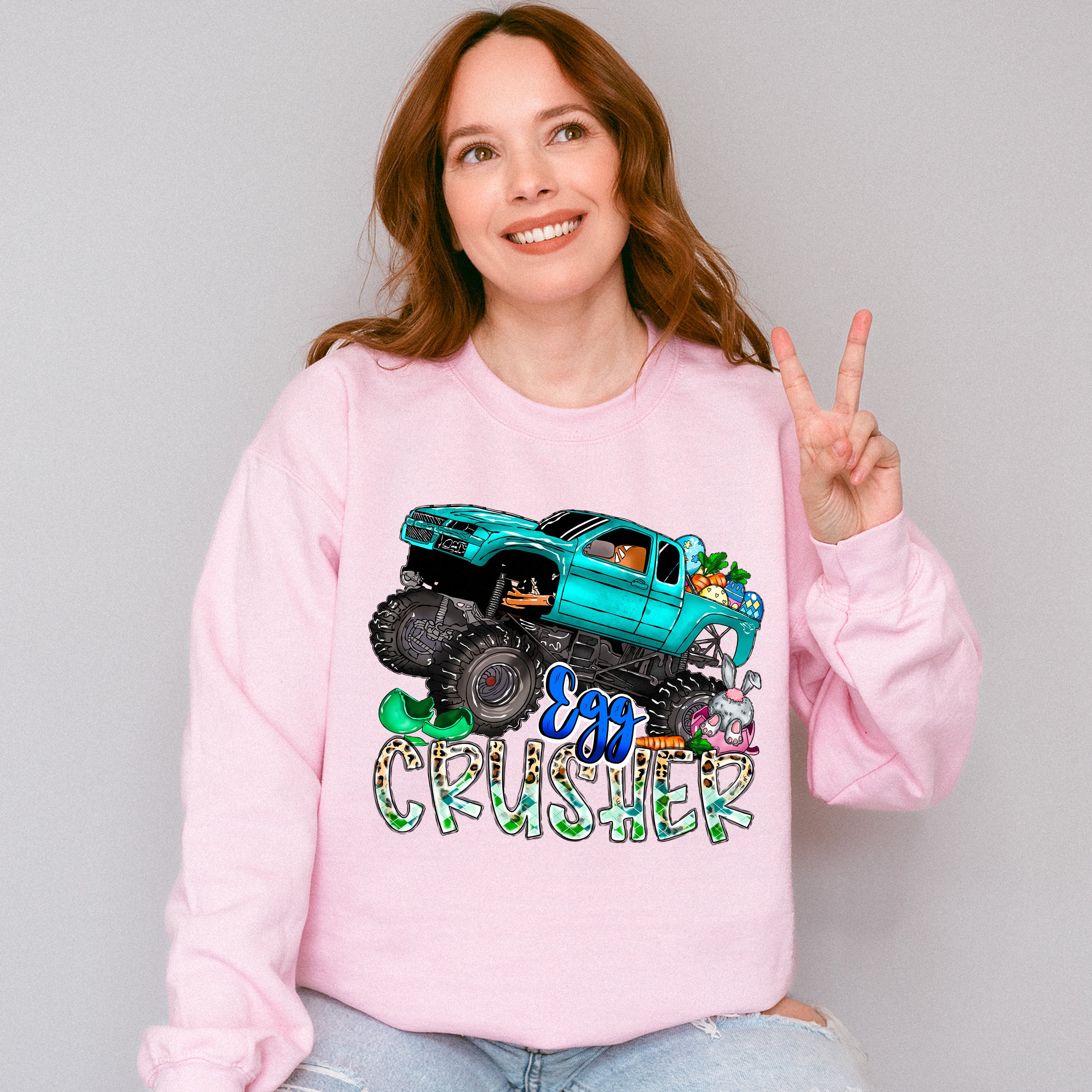 Egg Crusher Easter Day Unisex Crewneck T-Shirt Sweatshirt Hoodie