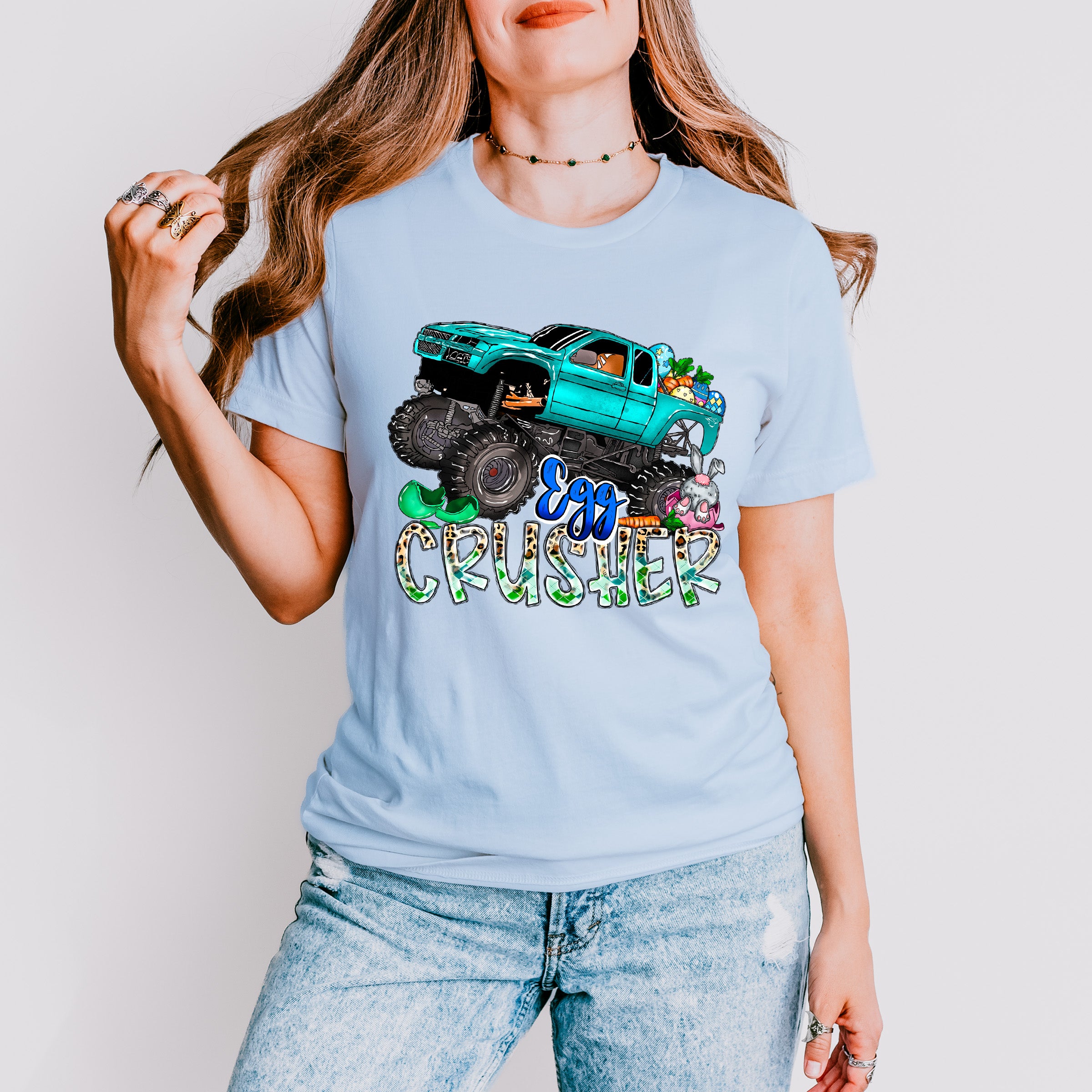 Egg Crusher Easter Day Unisex Crewneck T-Shirt Sweatshirt Hoodie