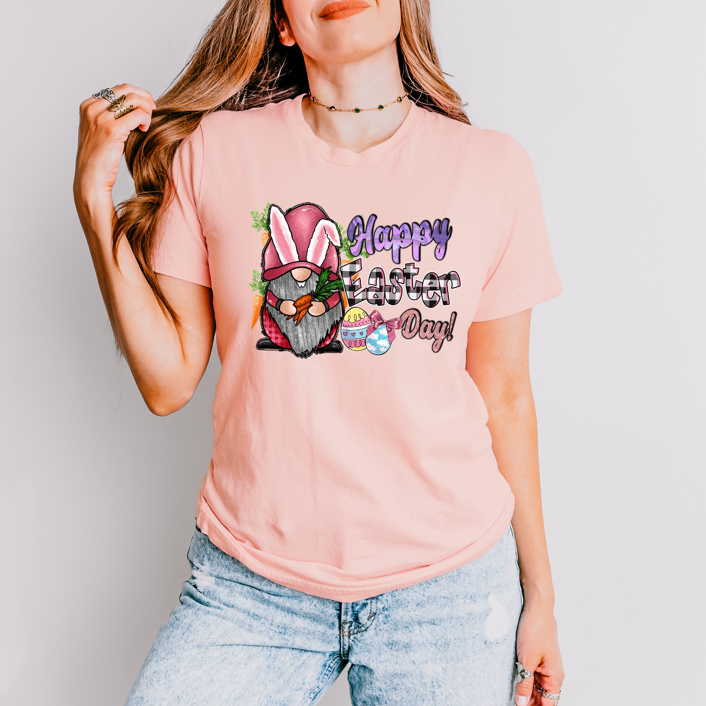 Happy Easter Day Gnome Easter Day Unisex Crewneck T-Shirt Sweatshirt Hoodie