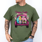 Happy Easter Day Truck Easter Day Unisex Crewneck T-Shirt Sweatshirt Hoodie