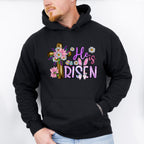 Cross He Is Risen Easter Day Unisex Crewneck T-Shirt Sweatshirt Hoodie