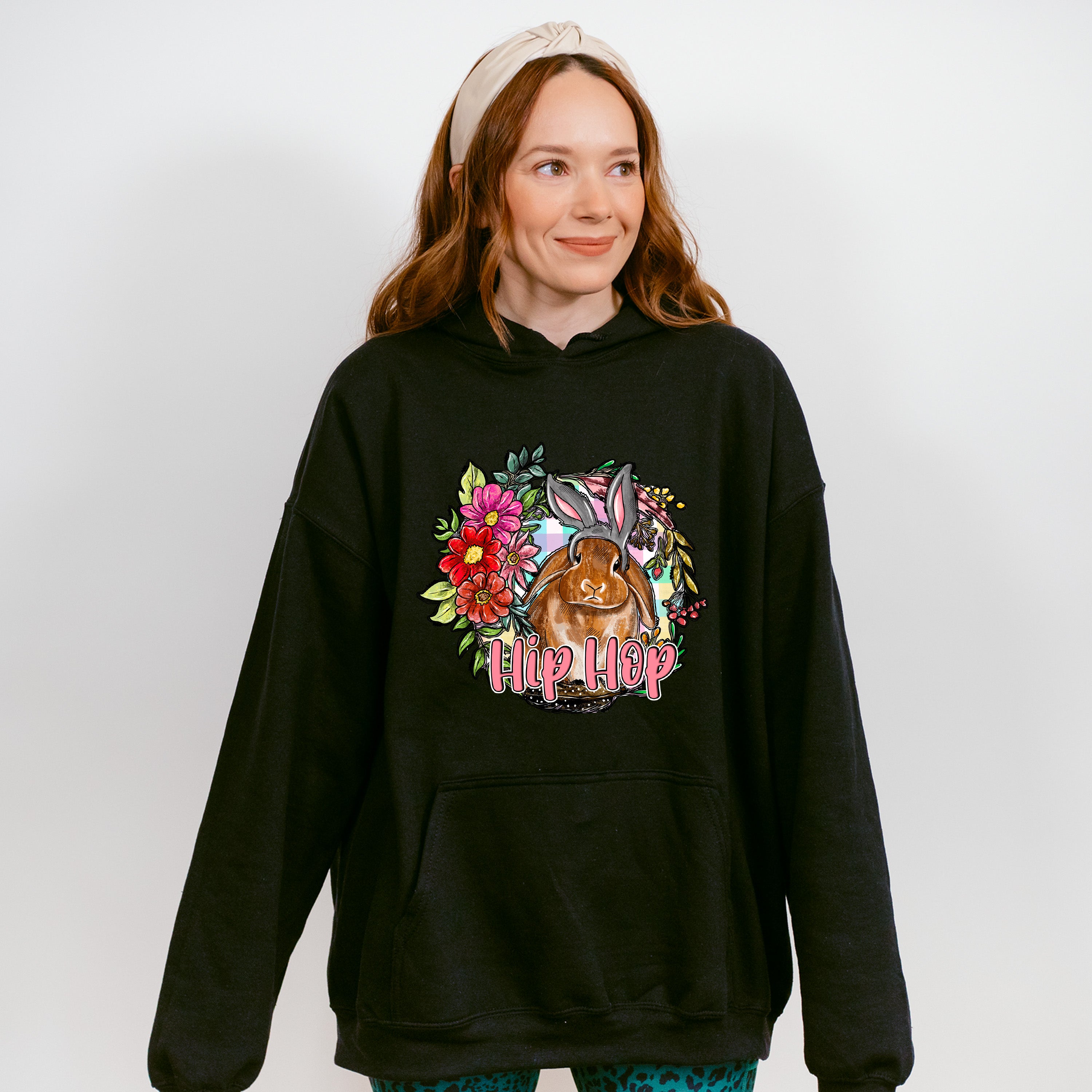 Hip Hop Easter Rabbit Easter Day Unisex Crewneck T-Shirt Sweatshirt Hoodie