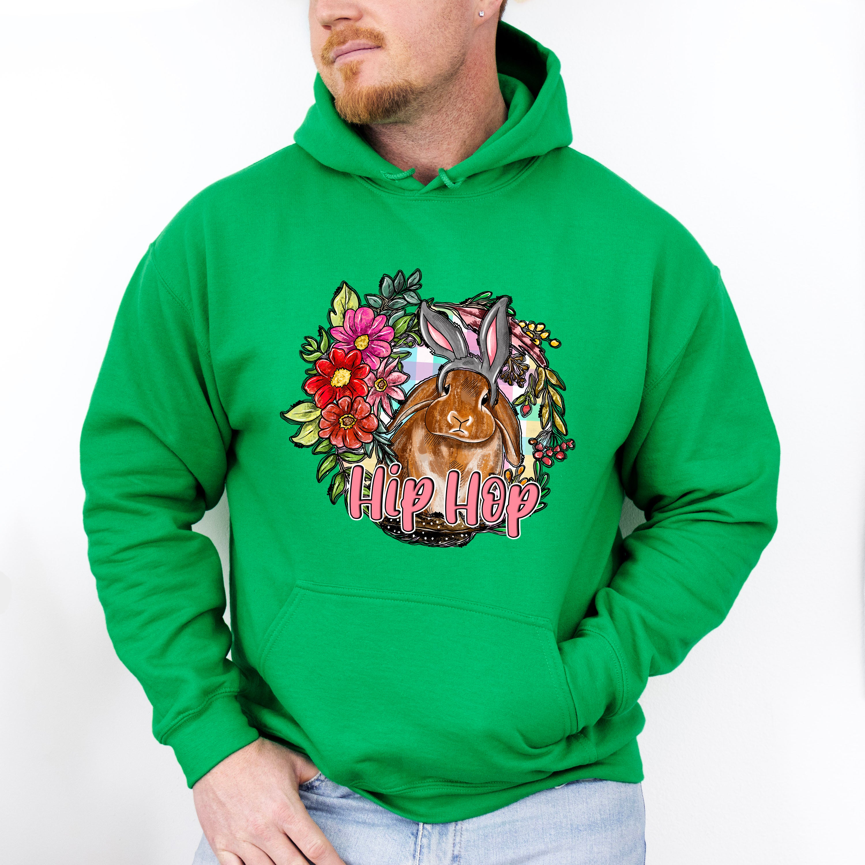 Hip Hop Easter Rabbit Easter Day Unisex Crewneck T-Shirt Sweatshirt Hoodie