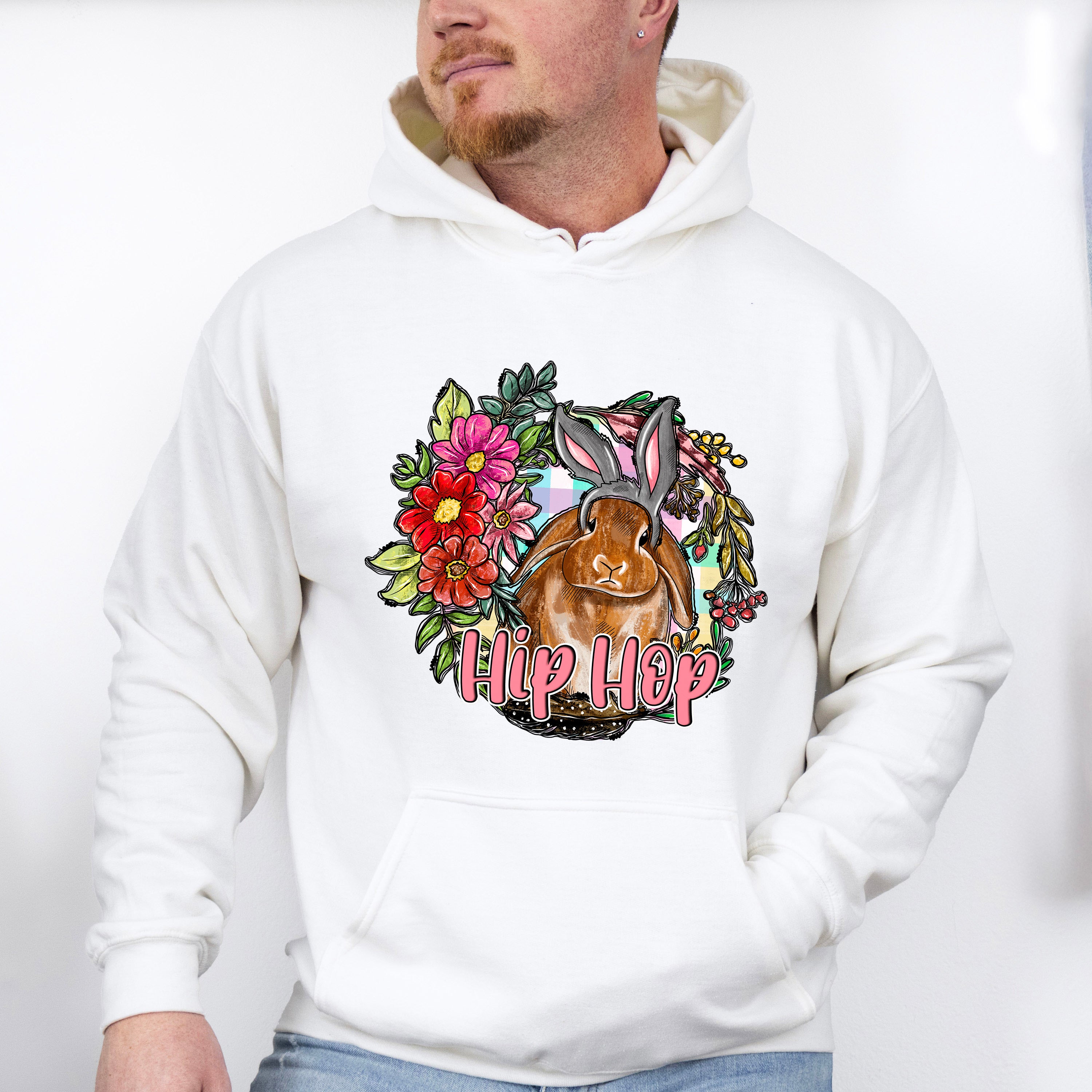 Hip Hop Easter Rabbit Easter Day Unisex Crewneck T-Shirt Sweatshirt Hoodie