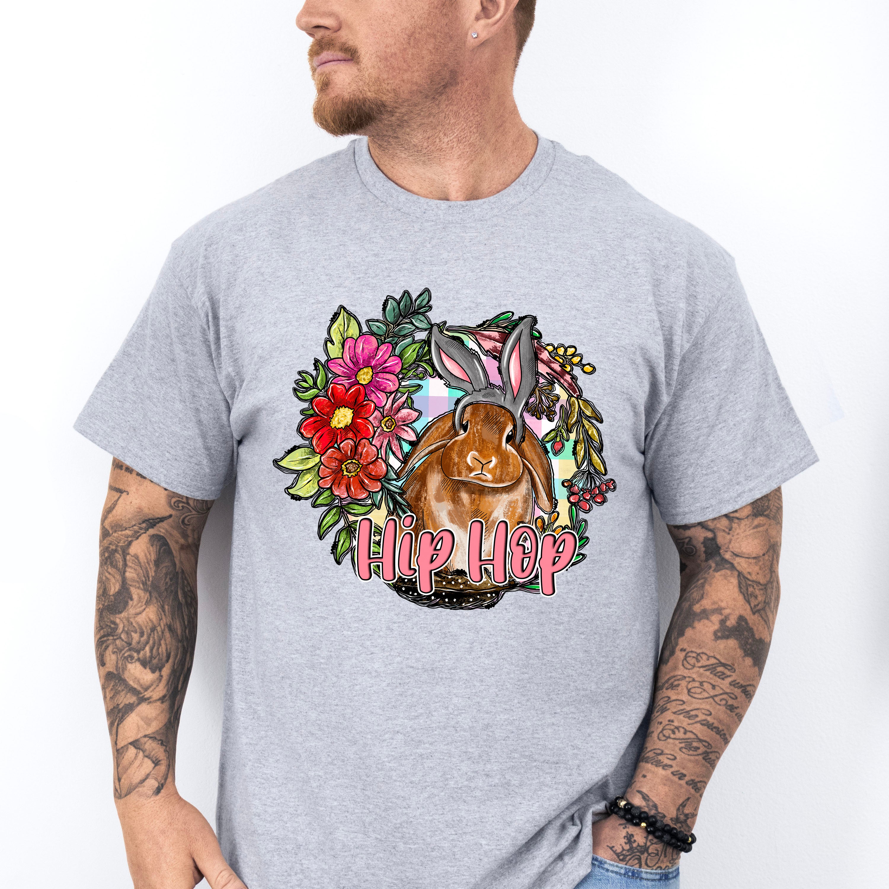 Hip Hop Easter Rabbit Easter Day Unisex Crewneck T-Shirt Sweatshirt Hoodie