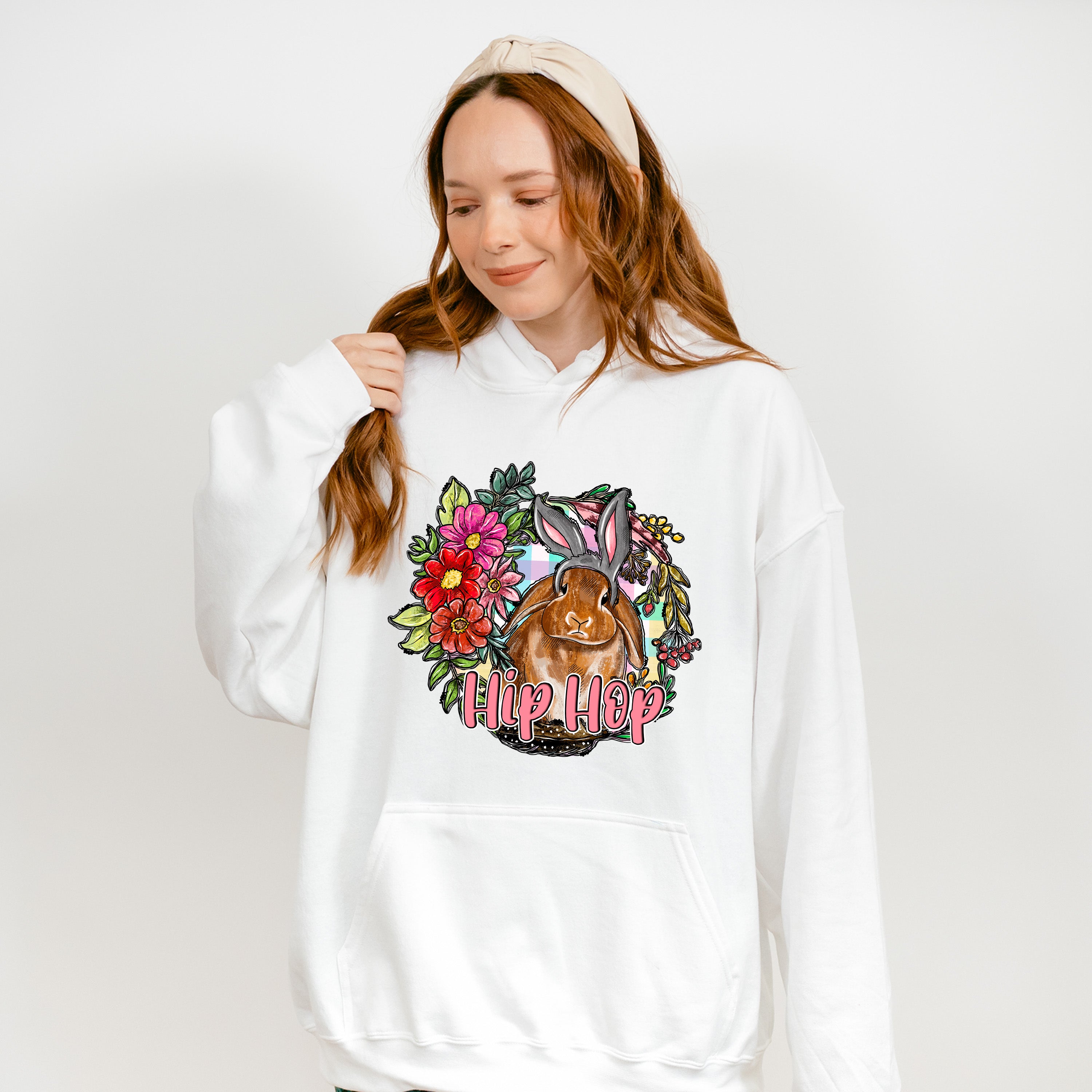 Hip Hop Easter Rabbit Easter Day Unisex Crewneck T-Shirt Sweatshirt Hoodie