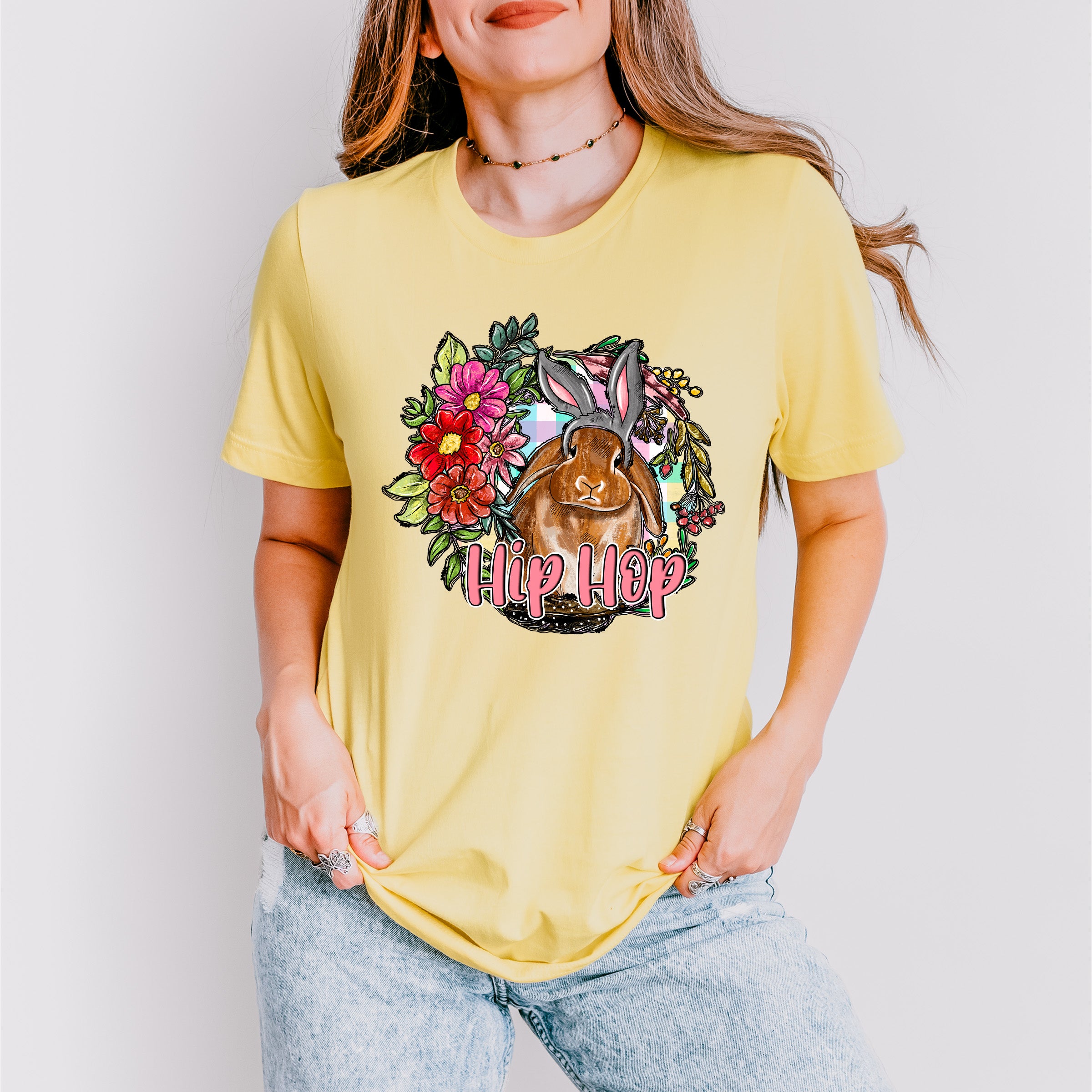 Hip Hop Easter Rabbit Easter Day Unisex Crewneck T-Shirt Sweatshirt Hoodie