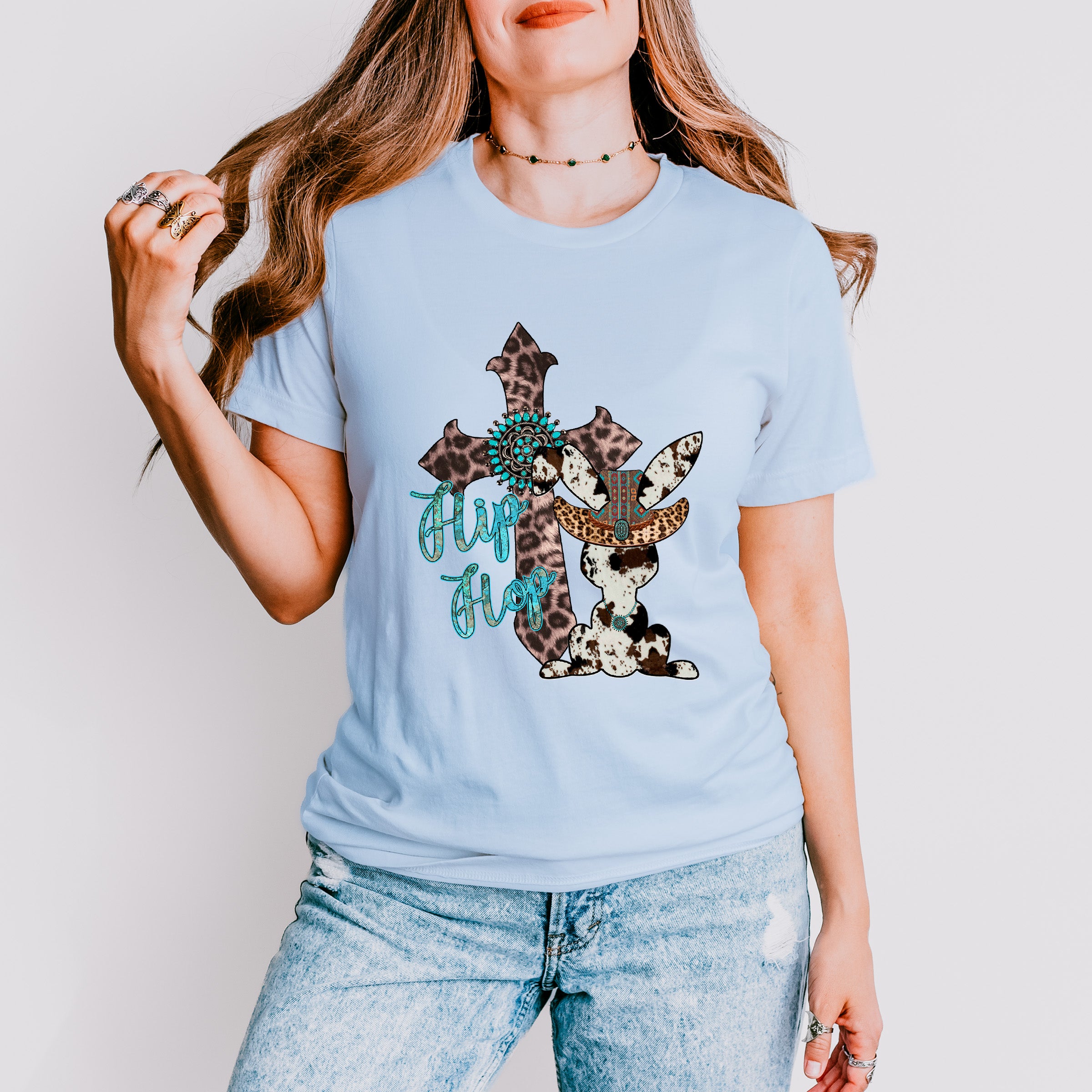 Hip Hop Cross Easter Day Unisex Crewneck T-Shirt Sweatshirt Hoodie