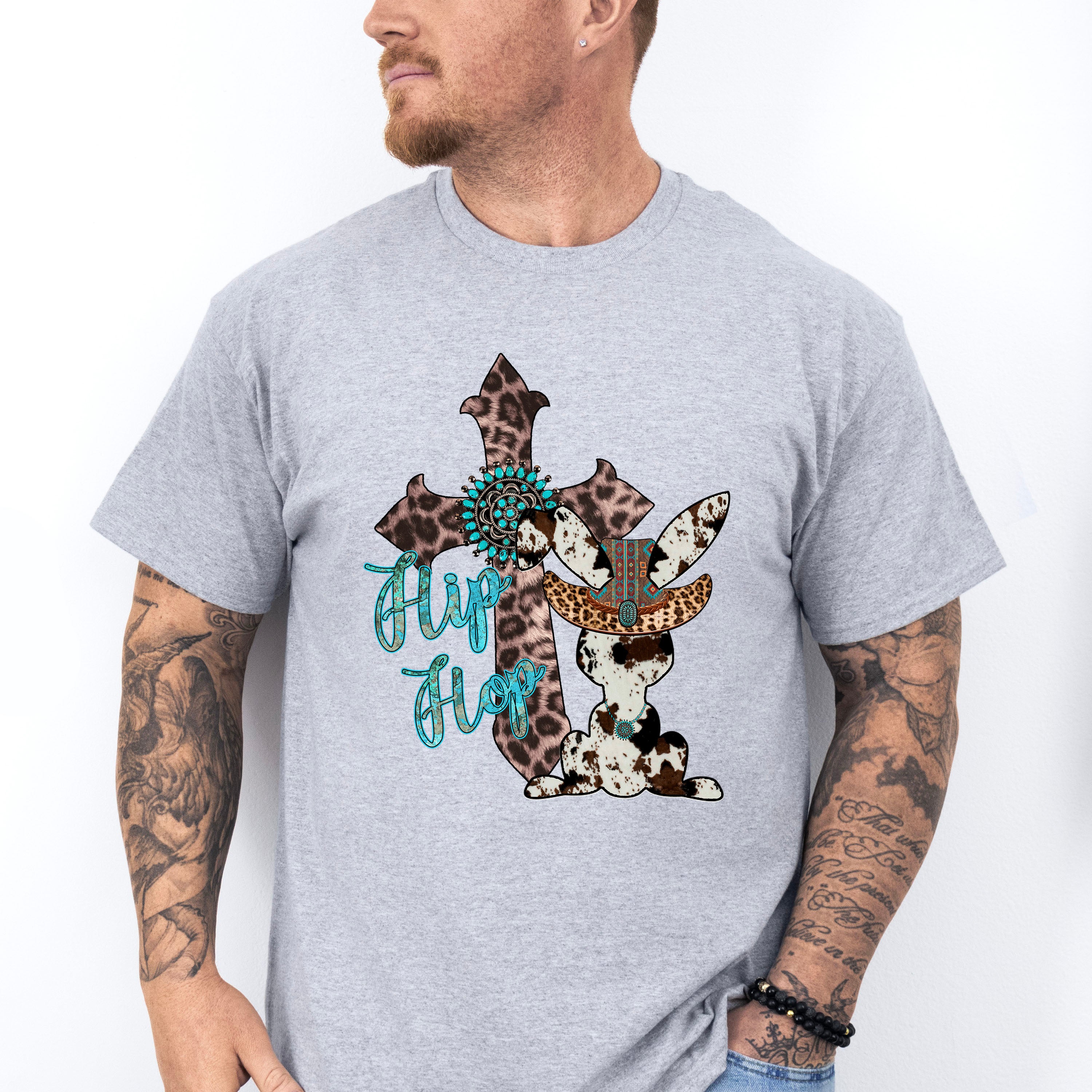 Hip Hop Cross Easter Day Unisex Crewneck T-Shirt Sweatshirt Hoodie