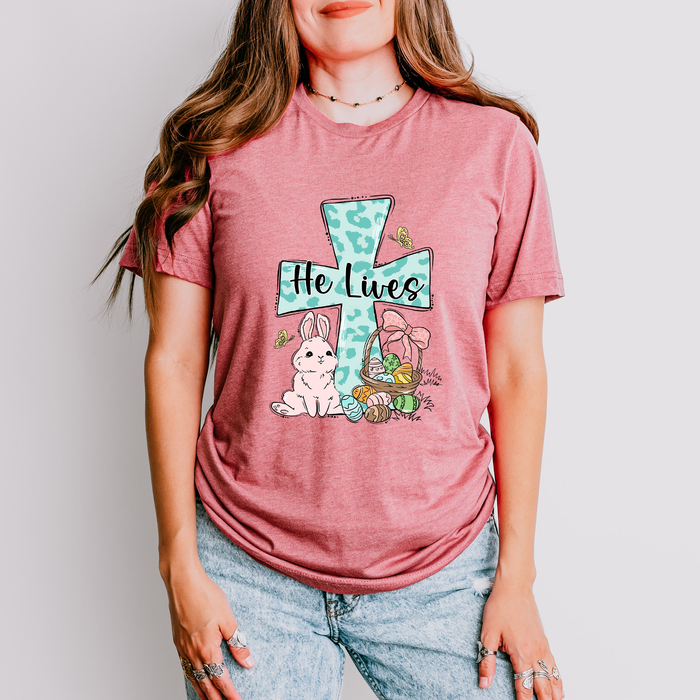 He Lives Easter Day Unisex Crewneck T-Shirt Sweatshirt Hoodie
