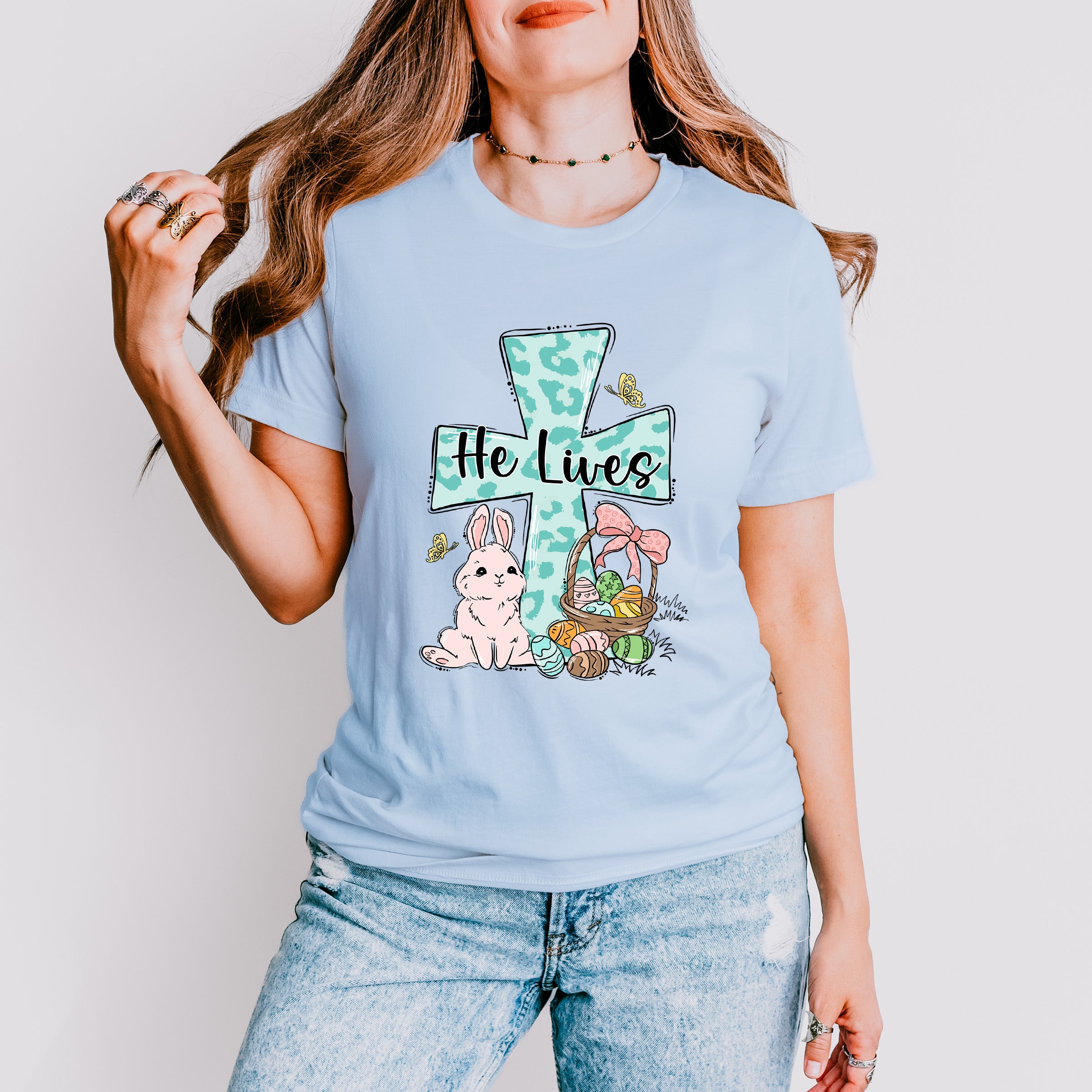 He Lives Easter Day Unisex Crewneck T-Shirt Sweatshirt Hoodie
