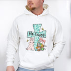 He Lives Easter Day Unisex Crewneck T-Shirt Sweatshirt Hoodie