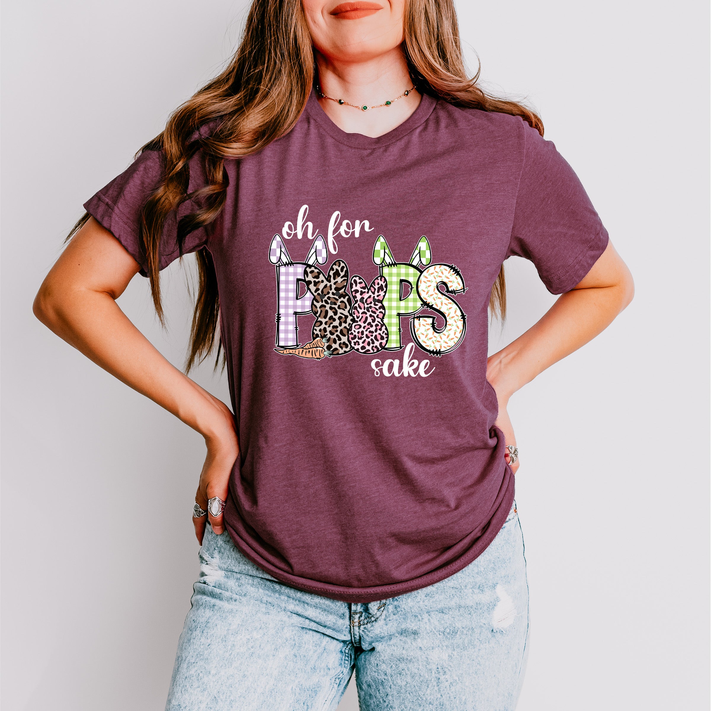 Oh For Peeps Sake Easter Day Unisex Crewneck T-Shirt Sweatshirt Hoodie