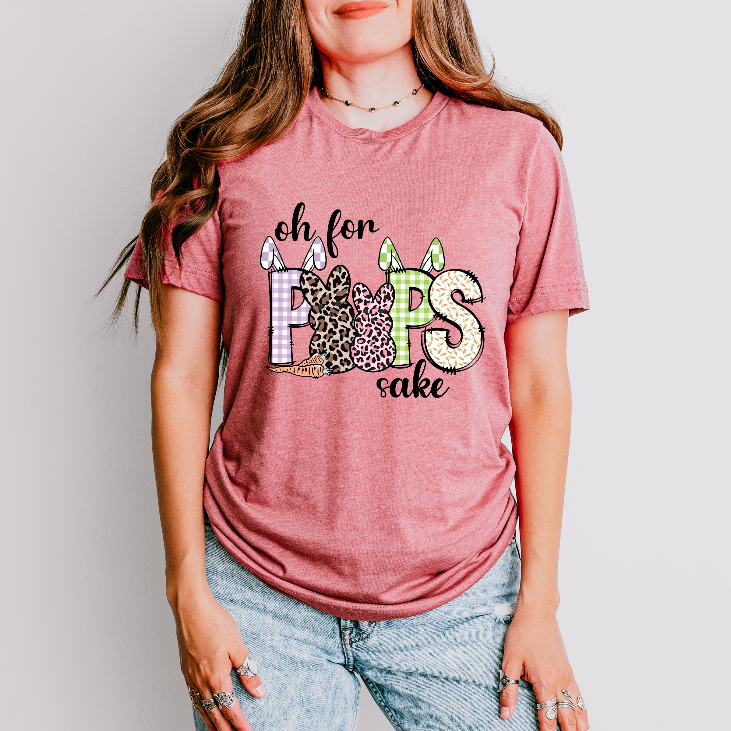 Oh For Peeps Sake Easter Day Unisex Crewneck T-Shirt Sweatshirt Hoodie