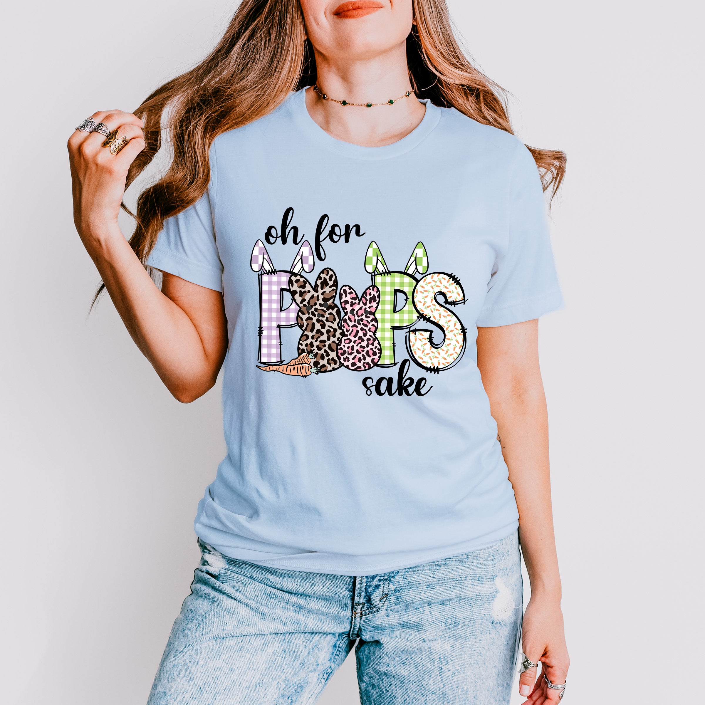 Oh For Peeps Sake Easter Day Unisex Crewneck T-Shirt Sweatshirt Hoodie