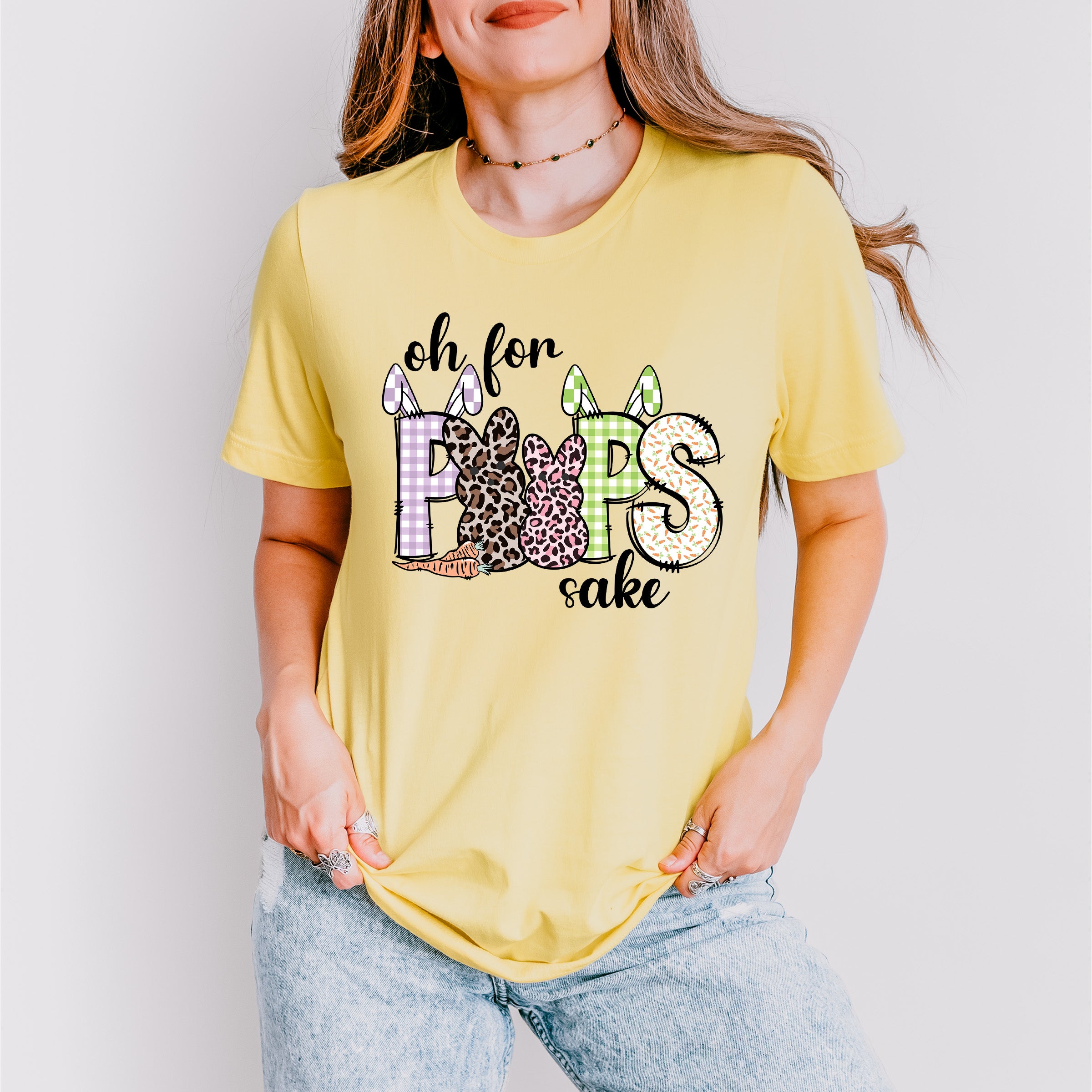 Oh For Peeps Sake Easter Day Unisex Crewneck T-Shirt Sweatshirt Hoodie