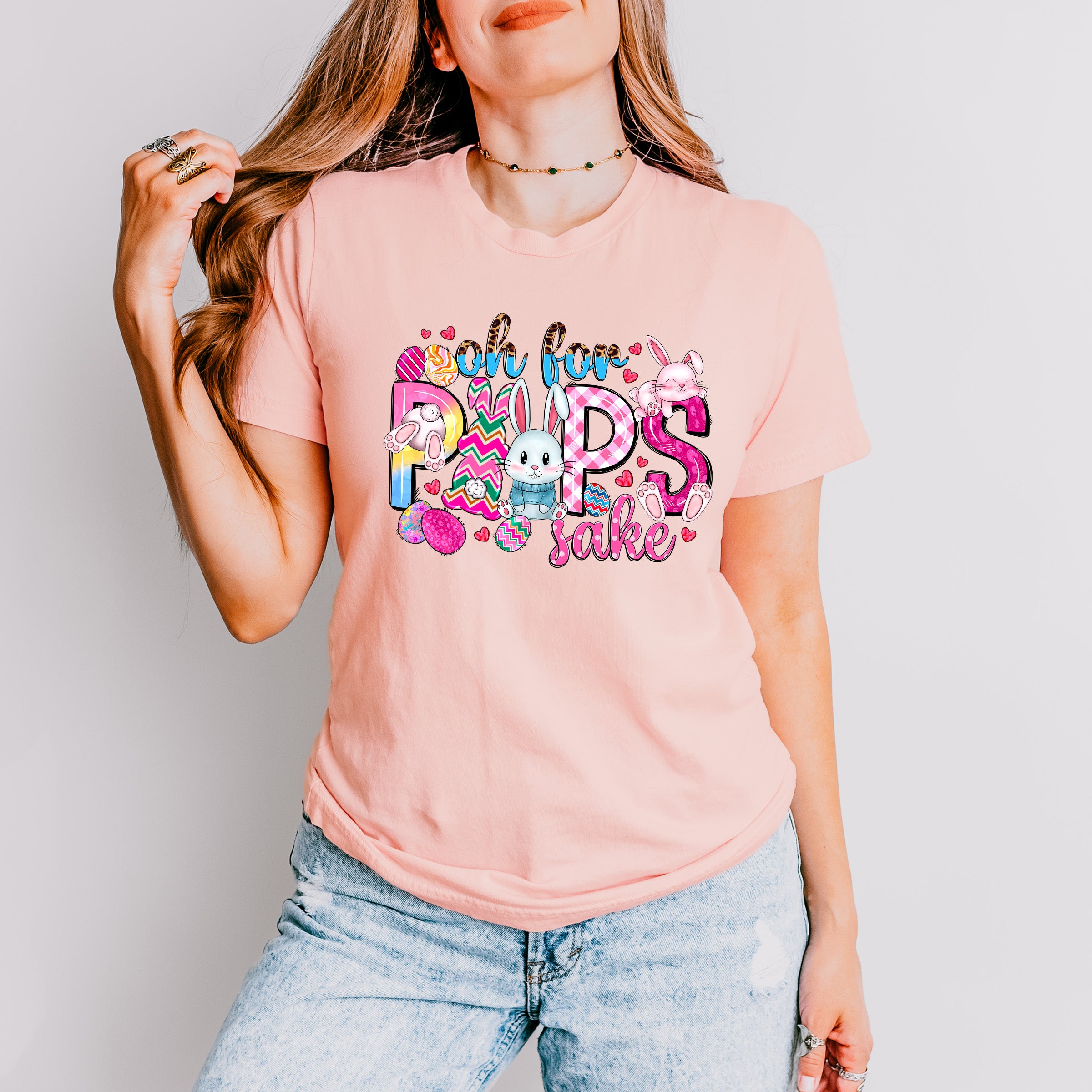 For Peeps Sake Easter Day Unisex Crewneck T-Shirt Sweatshirt Hoodie