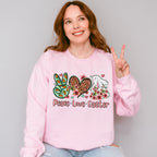 Peace Love Easter Easter Day Unisex Crewneck T-Shirt Sweatshirt Hoodie