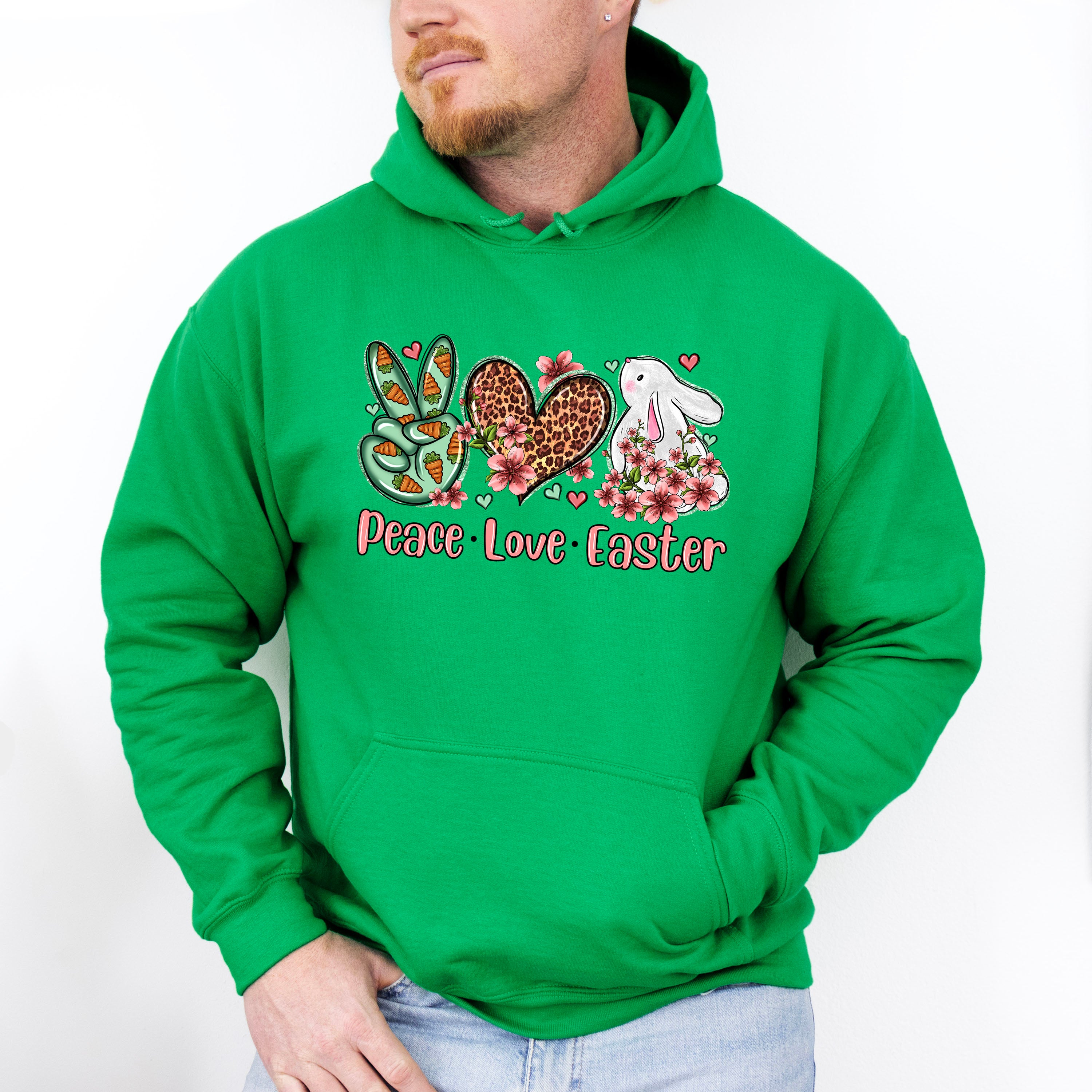 Peace Love Easter Easter Day Unisex Crewneck T-Shirt Sweatshirt Hoodie