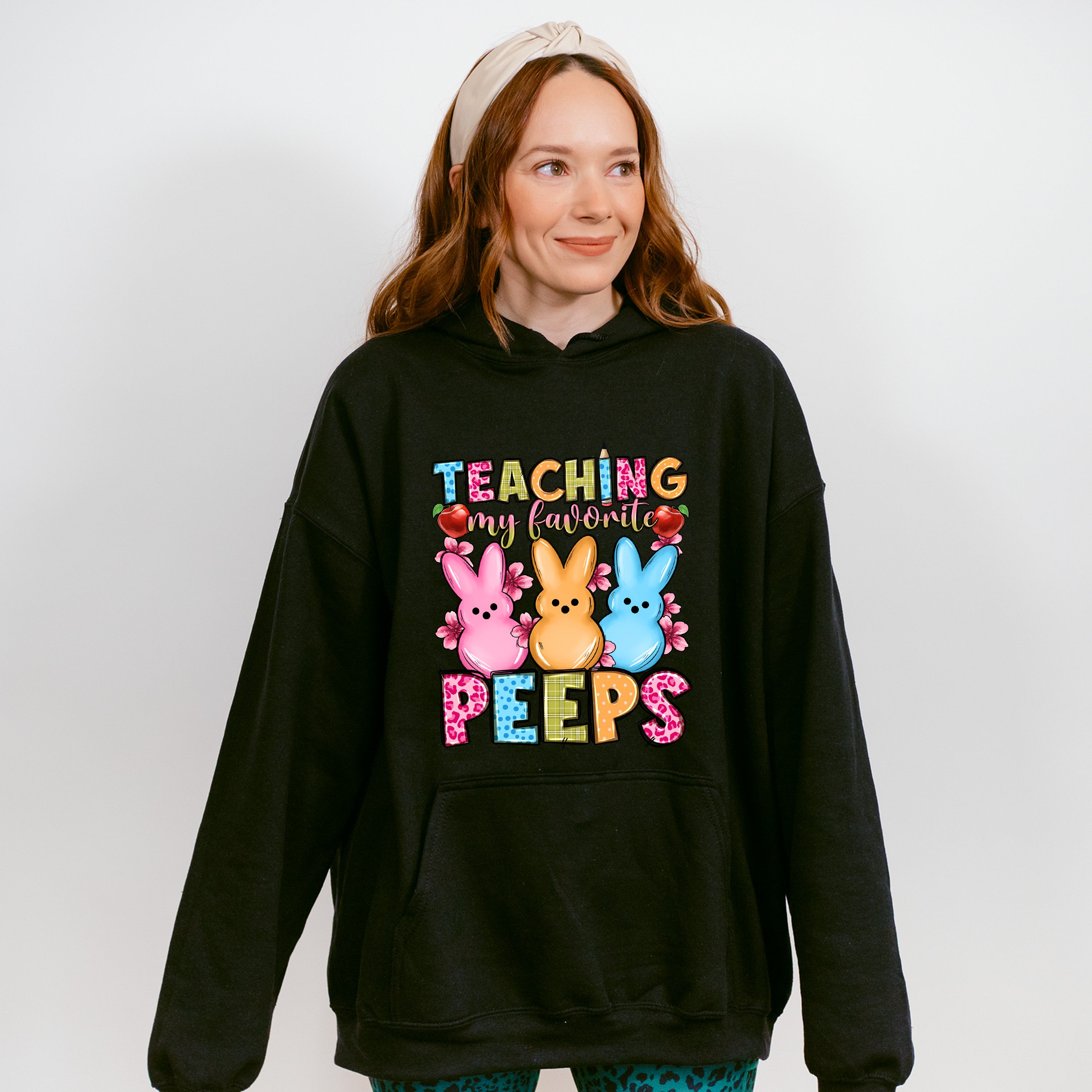 Teaching My Favorite Peeps Easter Day Unisex Crewneck T-Shirt Sweatshirt Hoodie