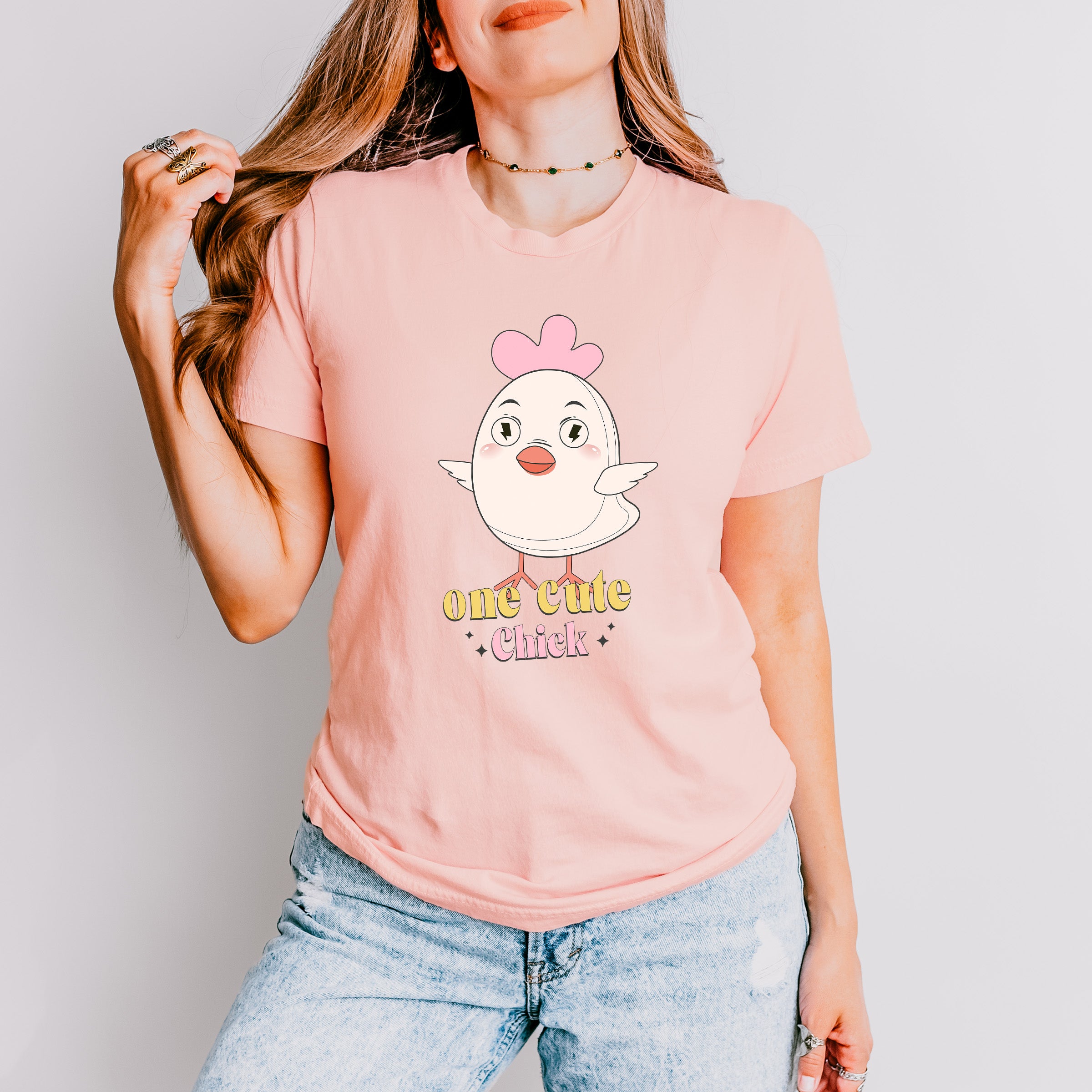 Cute Chick Easter Day Unisex Crewneck T-Shirt Sweatshirt Hoodie