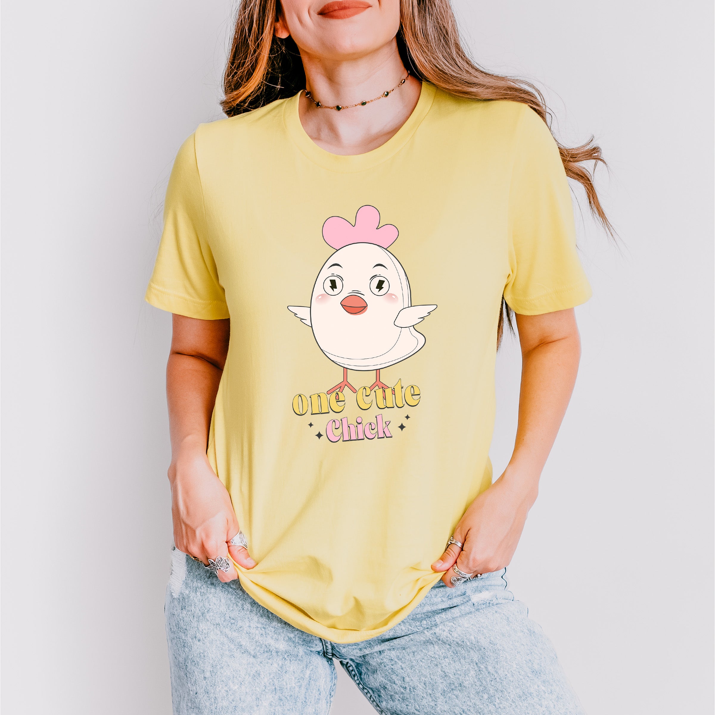 Cute Chick Easter Day Unisex Crewneck T-Shirt Sweatshirt Hoodie