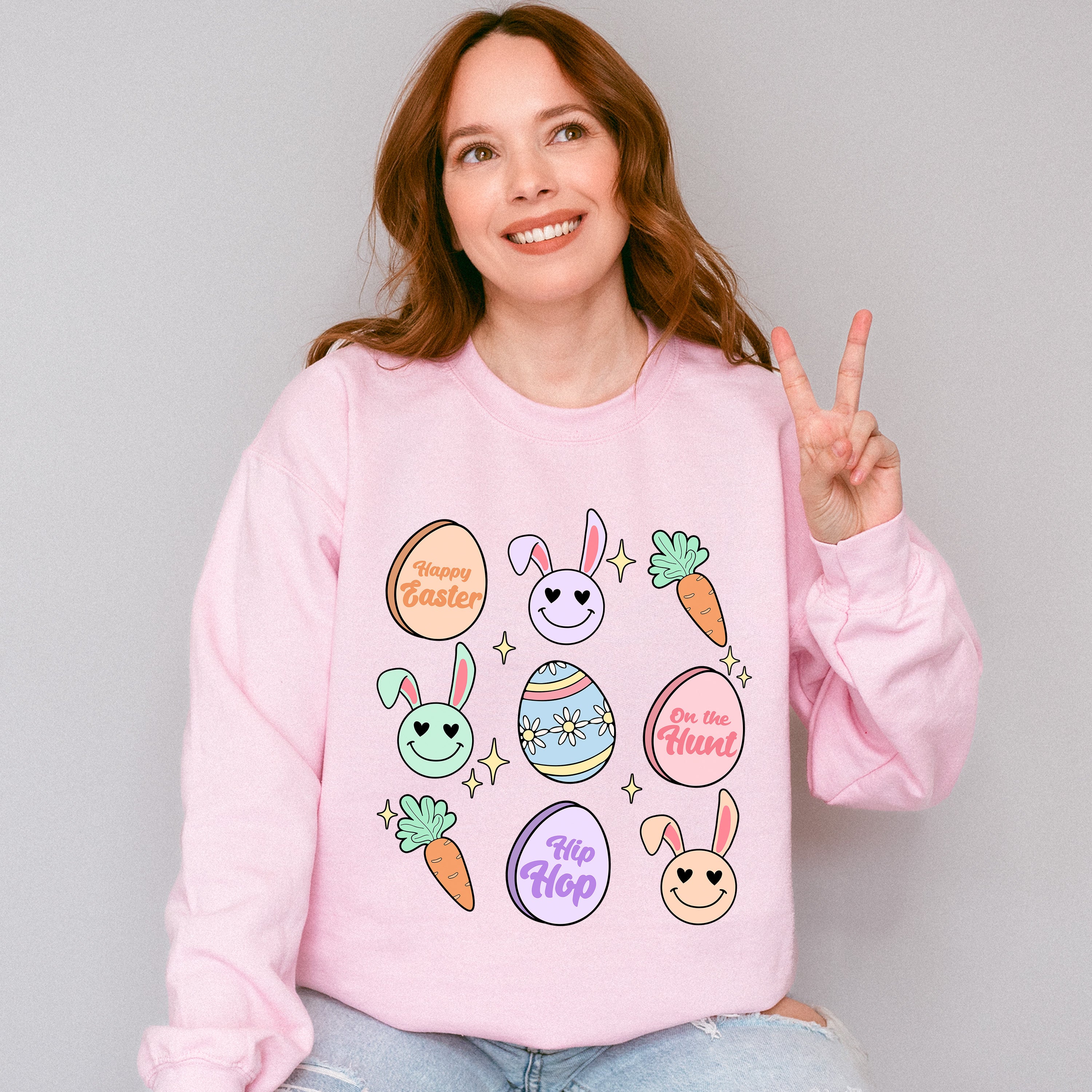 Easter Eggs Easter Day Unisex Crewneck T-Shirt Sweatshirt Hoodie