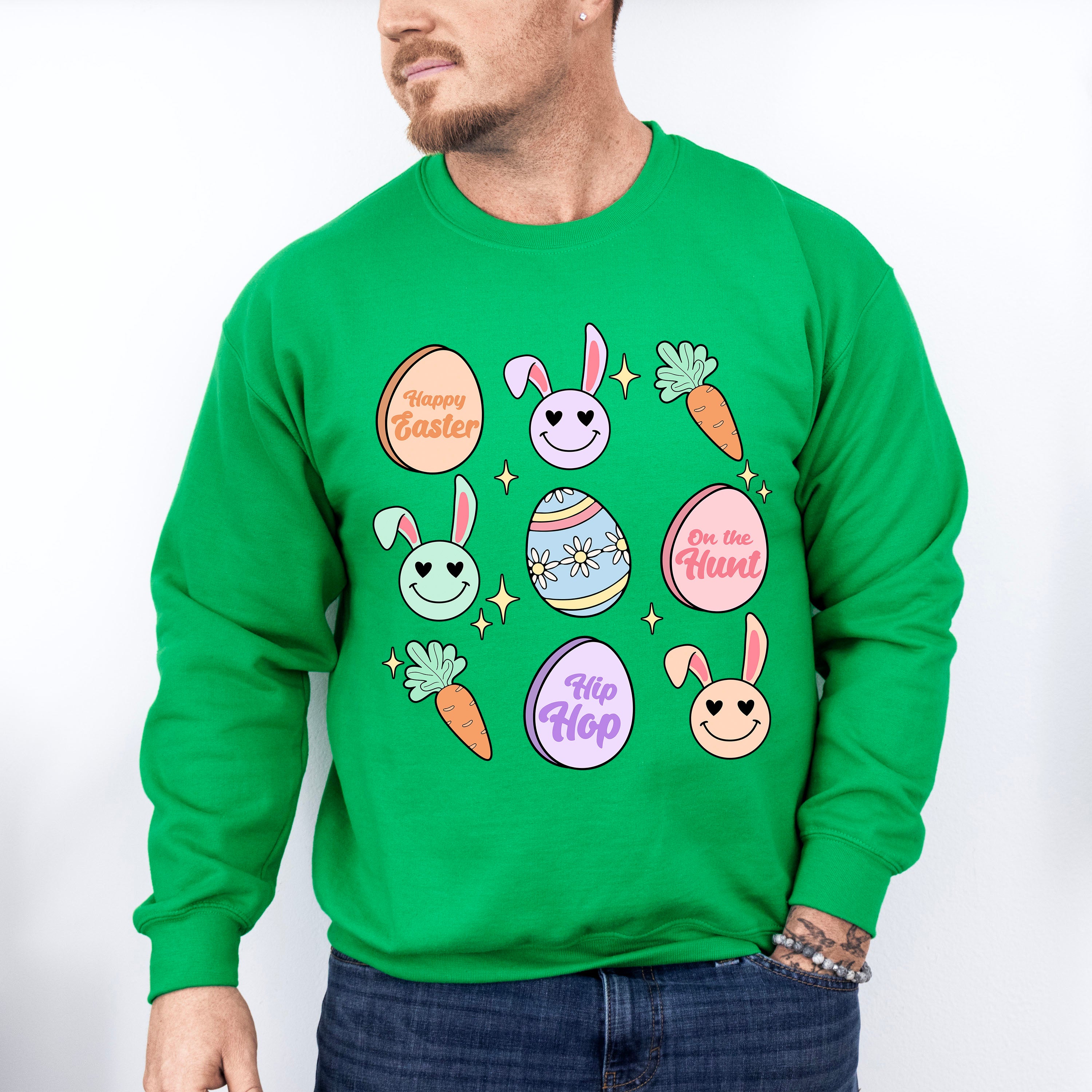 Easter Eggs Easter Day Unisex Crewneck T-Shirt Sweatshirt Hoodie