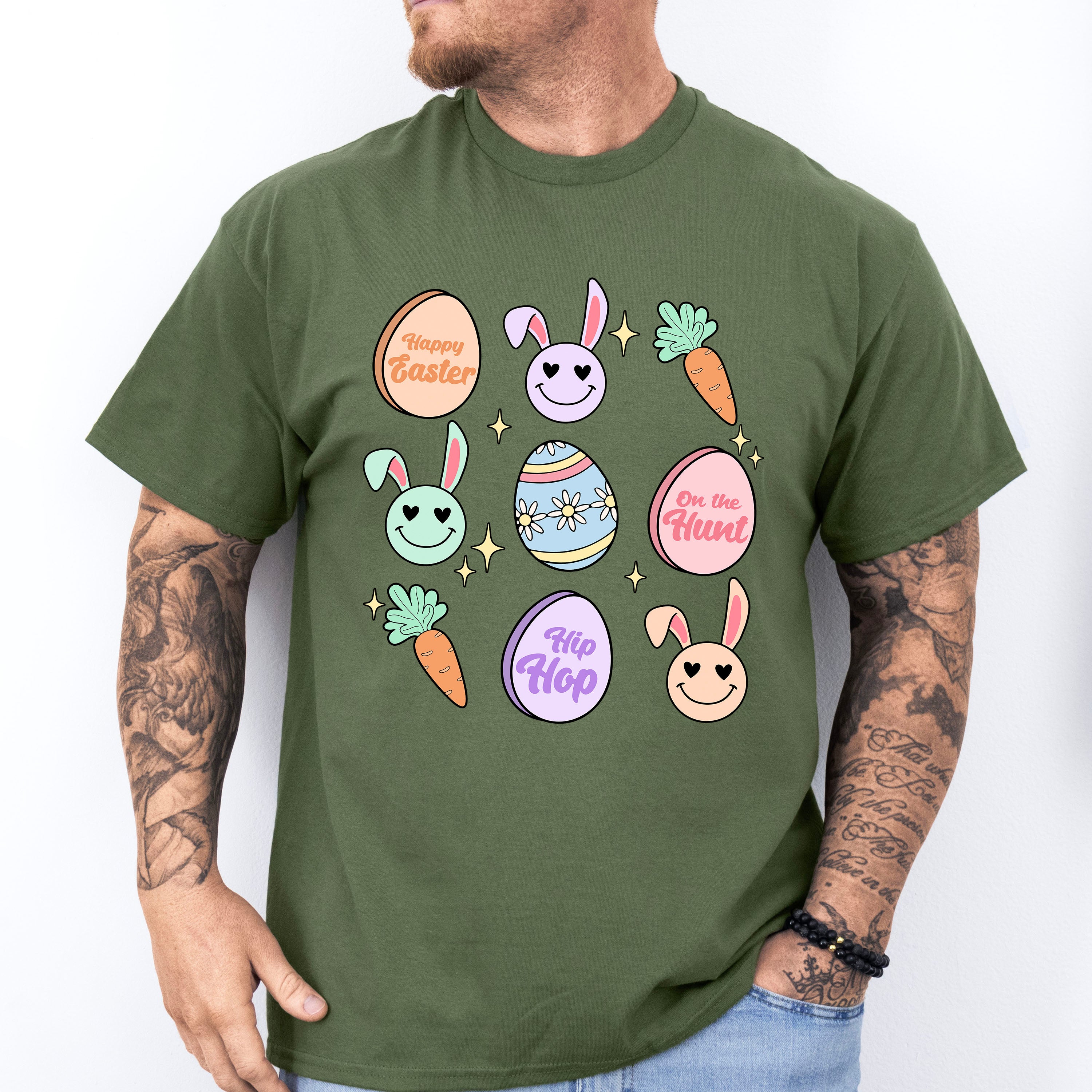 Easter Eggs Easter Day Unisex Crewneck T-Shirt Sweatshirt Hoodie