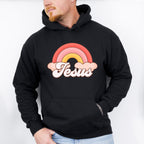Jesus Rainbow Easter Day Unisex Crewneck T-Shirt Sweatshirt Hoodie