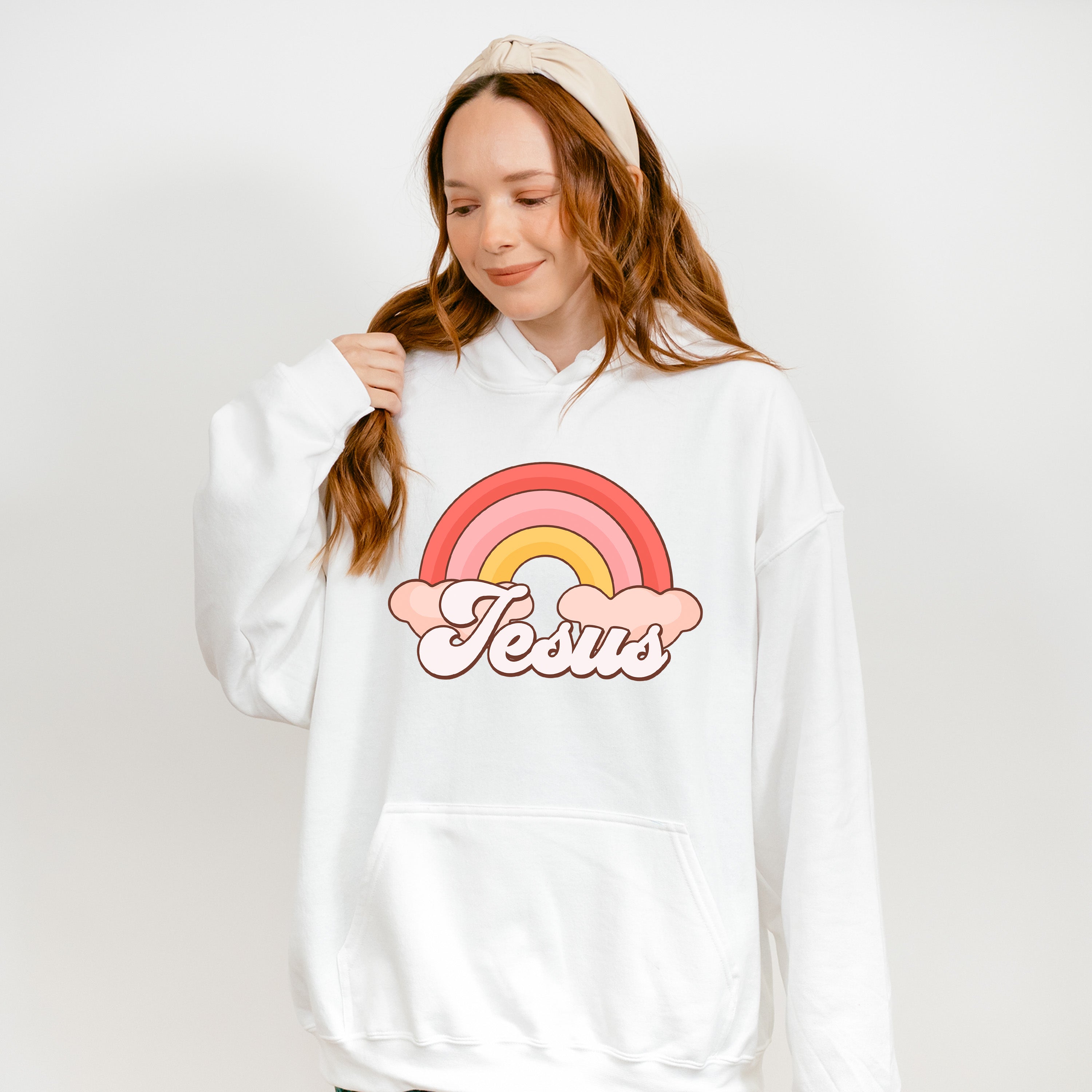 Jesus Rainbow Easter Day Unisex Crewneck T-Shirt Sweatshirt Hoodie