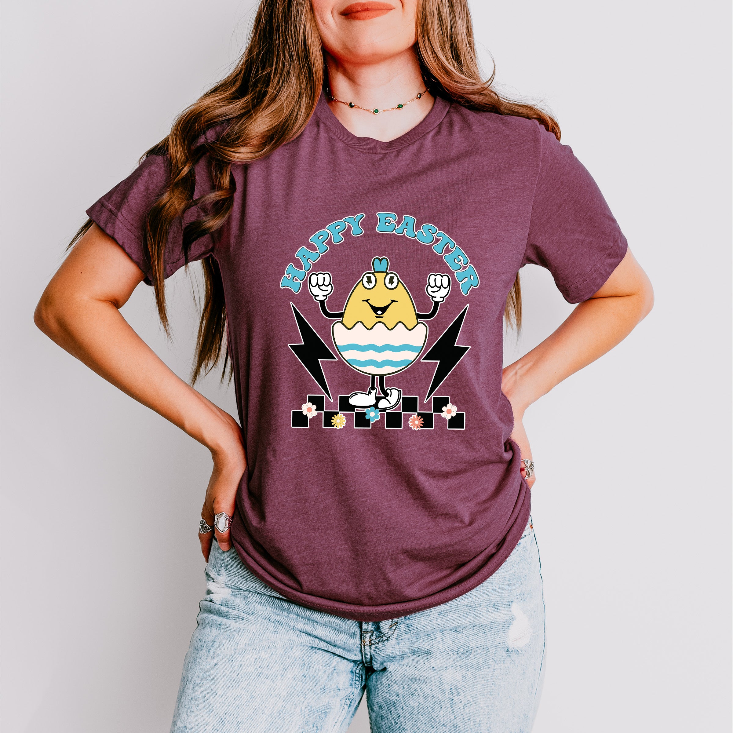 Happy Easter Egg Easter Day Unisex Crewneck T-Shirt Sweatshirt Hoodie