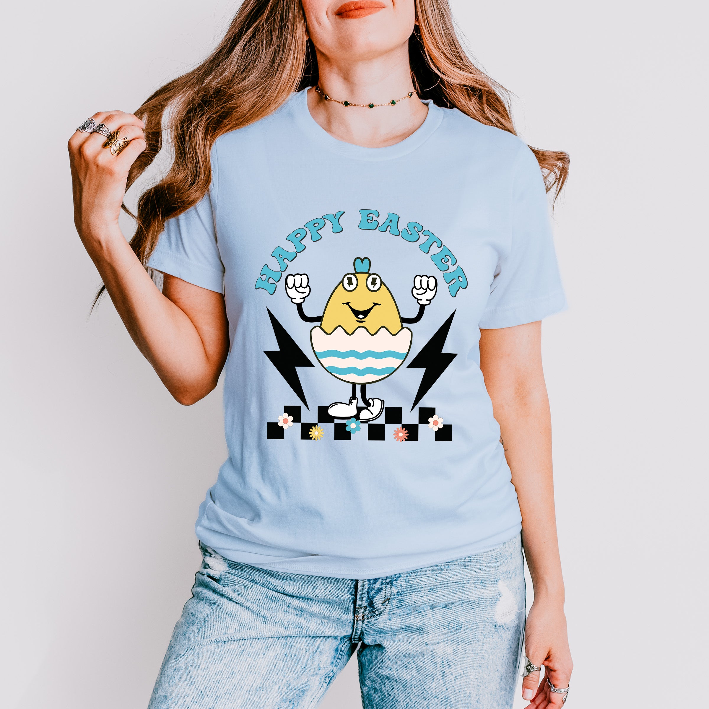 Happy Easter Egg Easter Day Unisex Crewneck T-Shirt Sweatshirt Hoodie