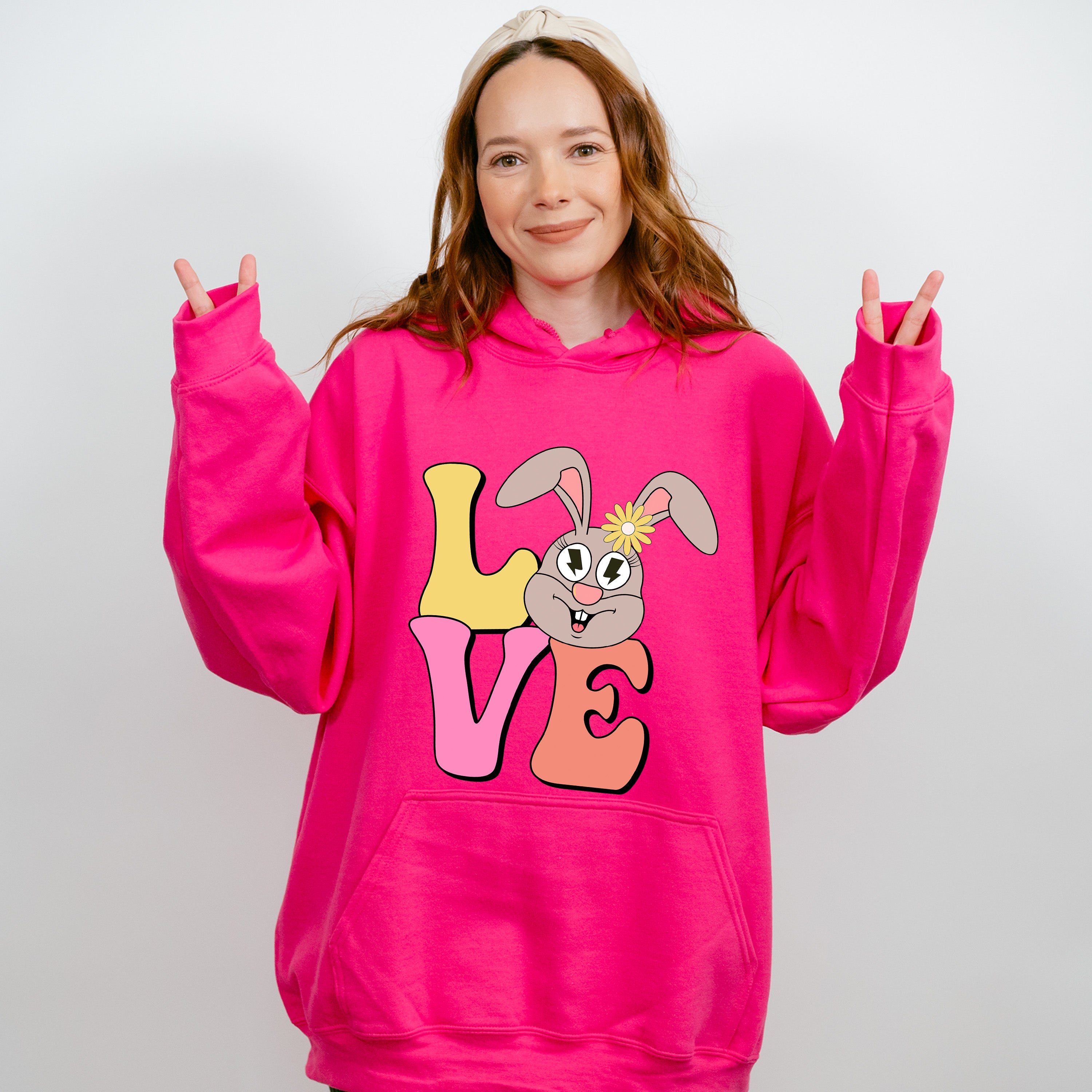 Love Easter Bunny Easter Day Unisex Crewneck T-Shirt Sweatshirt Hoodie